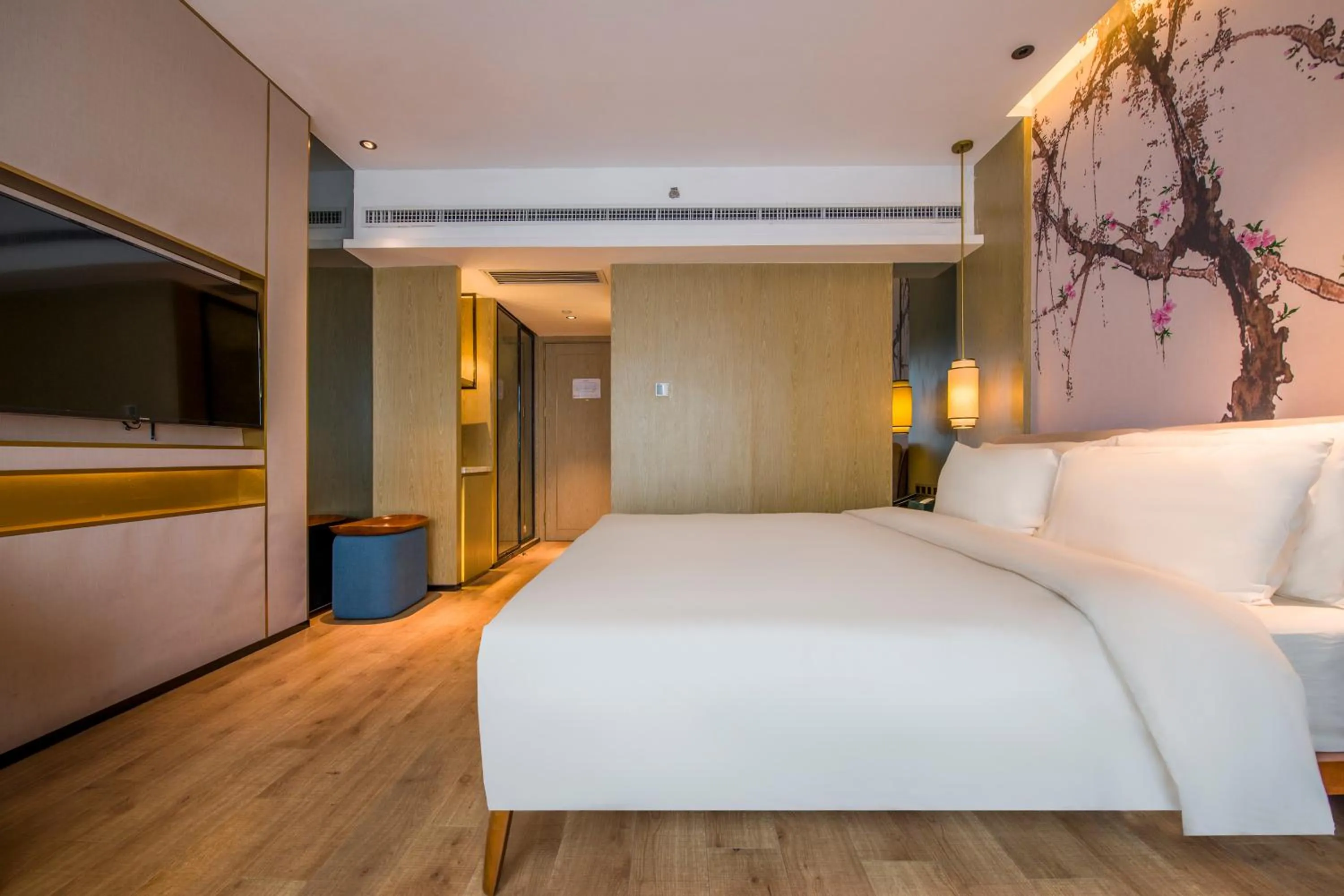 Bed in Atour S Hotel Guangzhou Beijing Road Tianzi Wharf