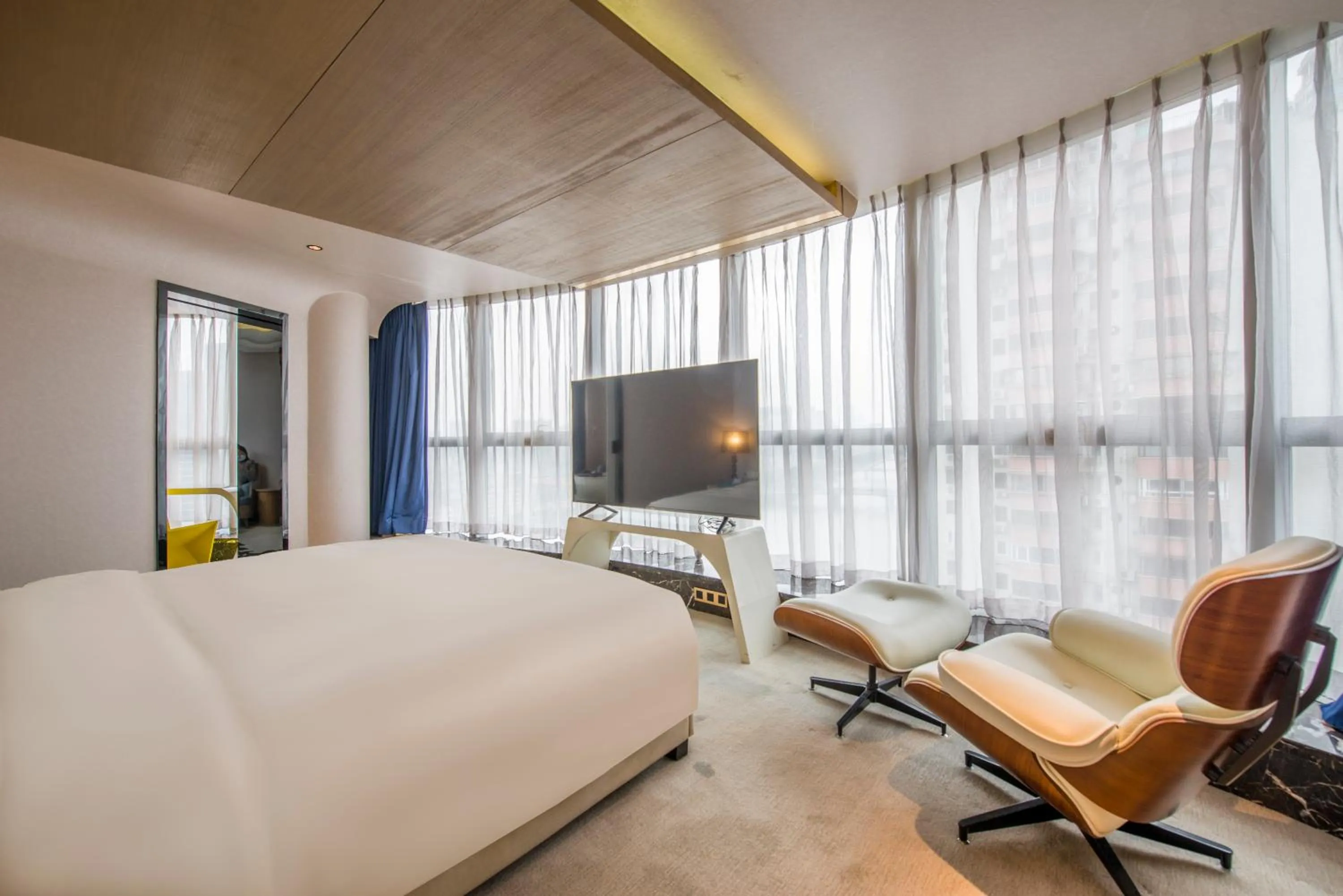 Bed in Atour S Hotel Guangzhou Beijing Road Tianzi Wharf