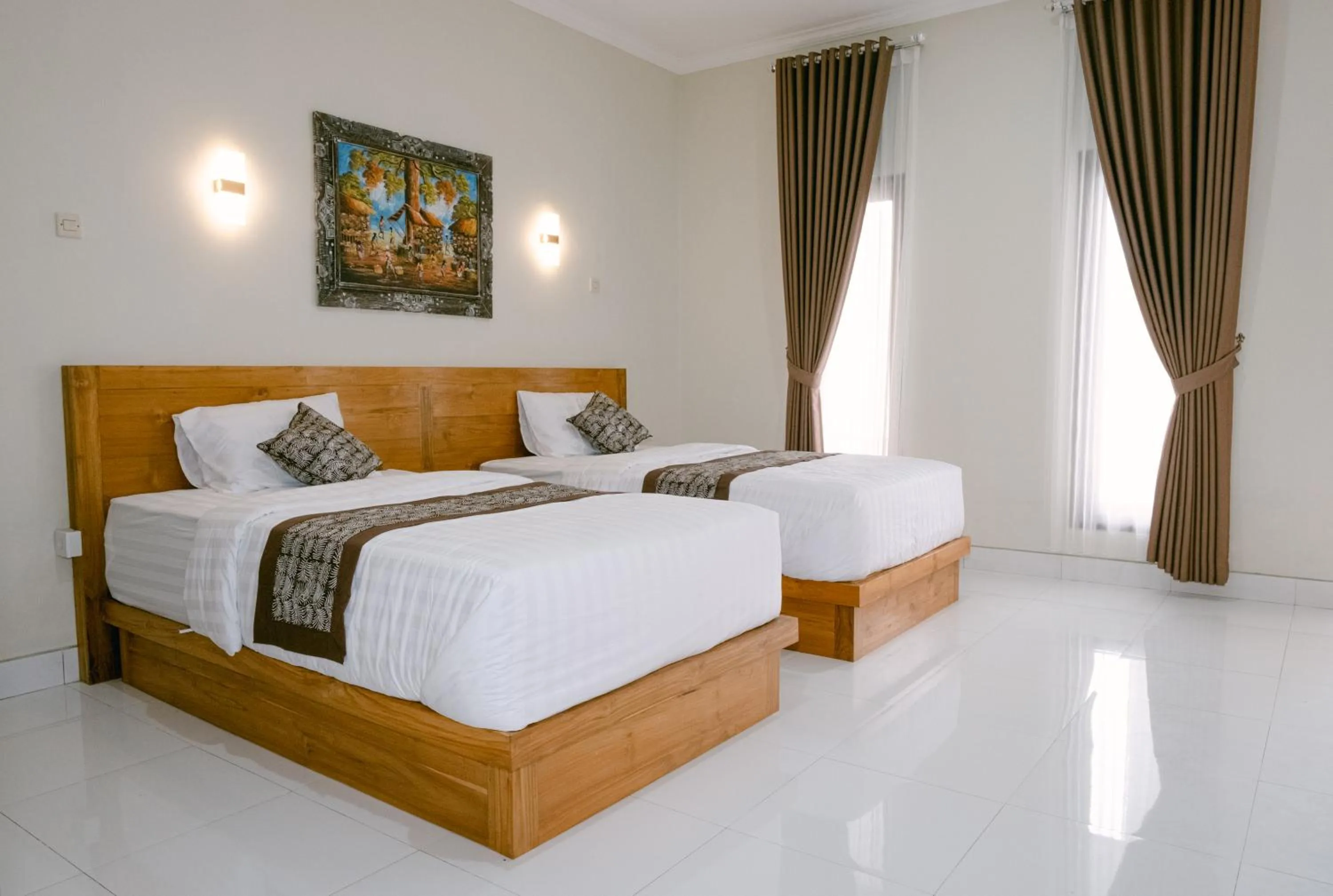 Bed in Sriwedari House Keramas