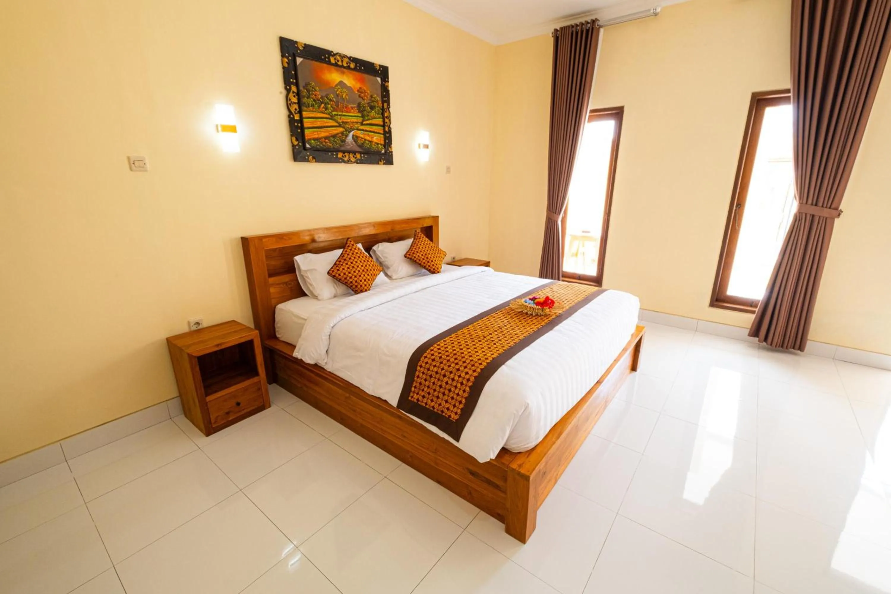 Bed in Sriwedari House Keramas
