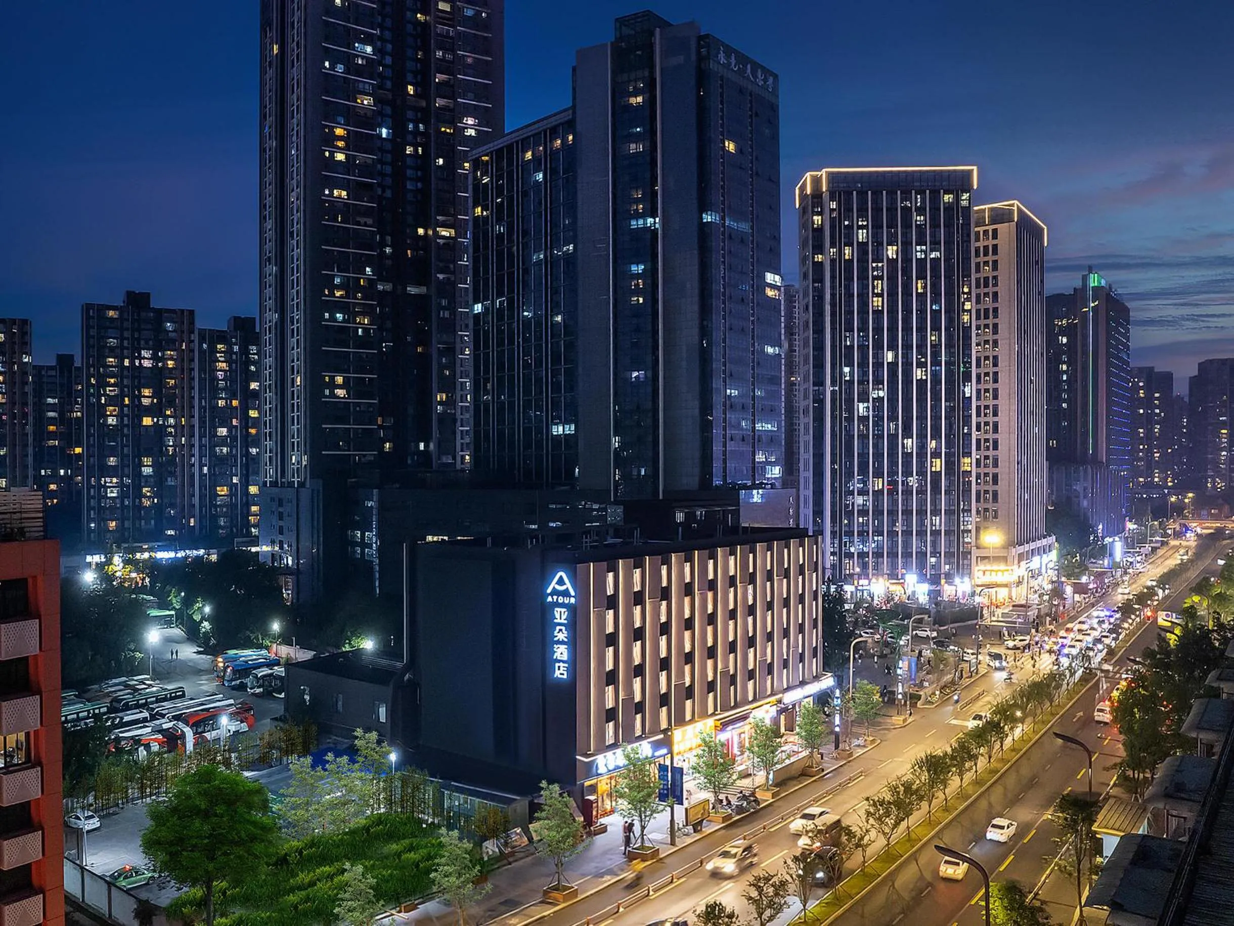Property building in Atour Hotel Jiuyanqiao Niwangmiao Metro Chengdu