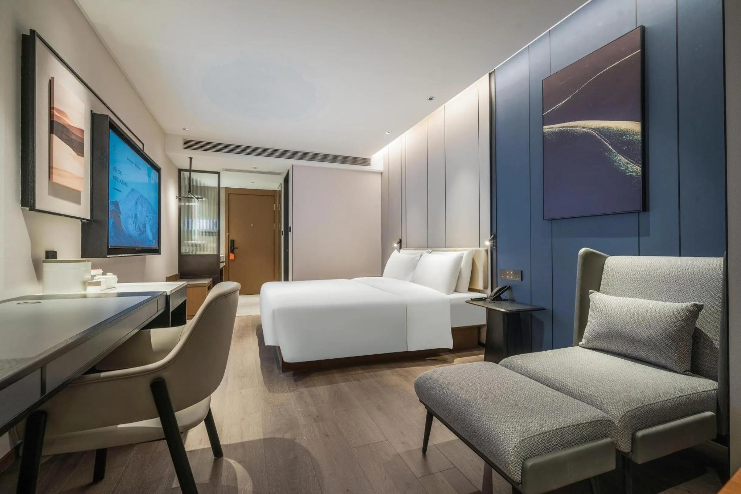 Bed in Atour Hotel Jiuyanqiao Niwangmiao Metro Chengdu
