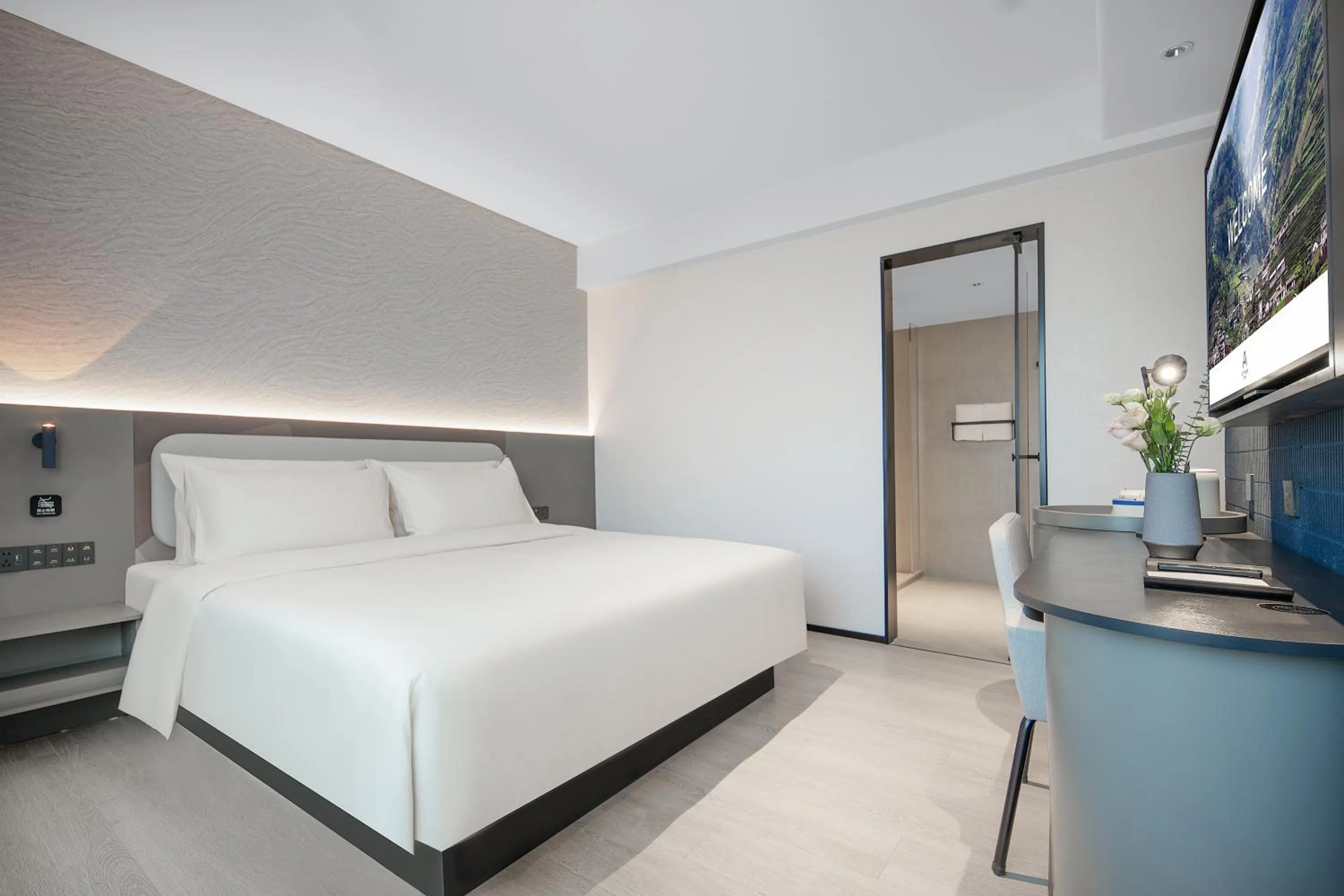 Property building, Bed in Atour Light Hotel Chengdu Shuangliu Airport Jinhua Road