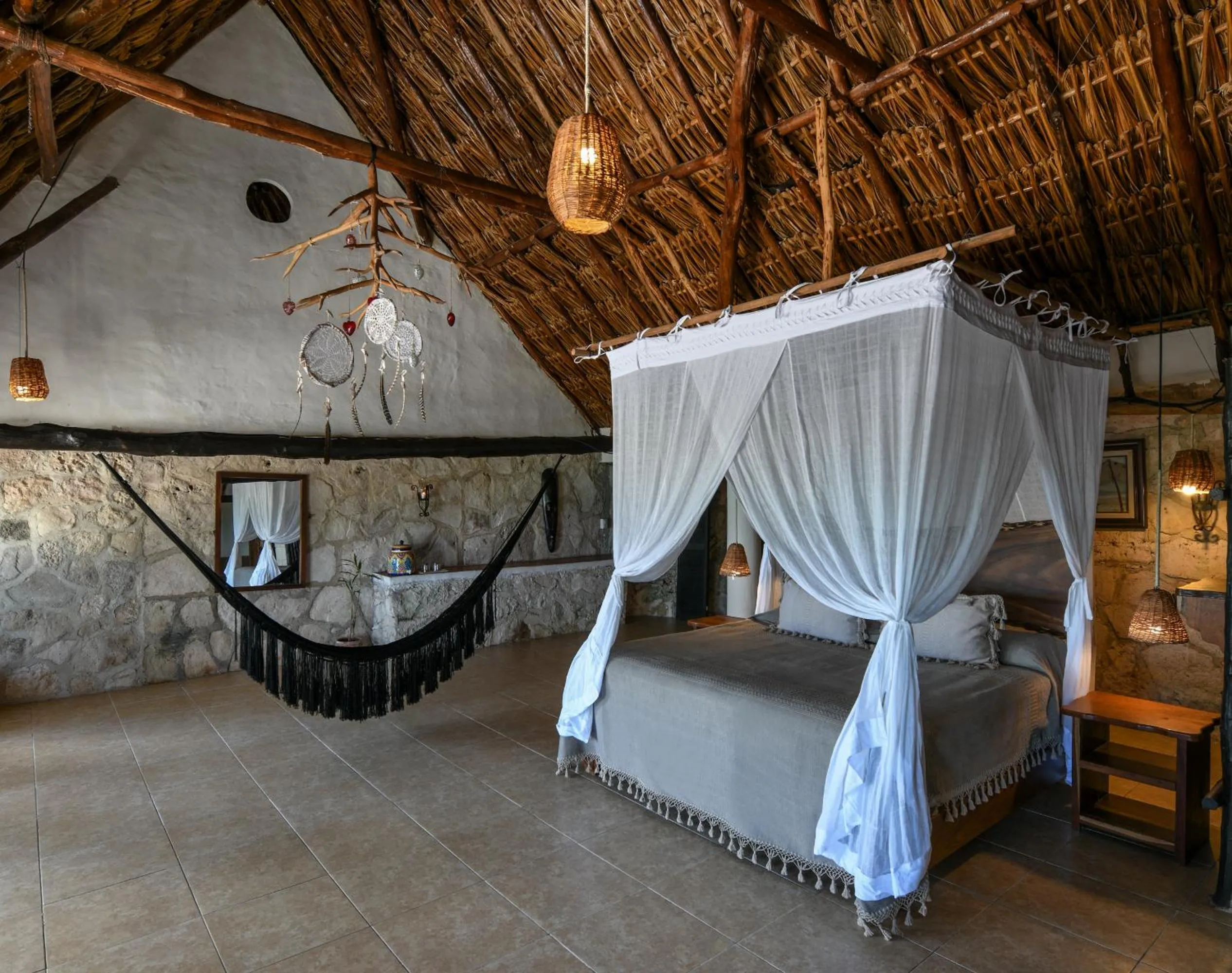 Bed in Diamante K - Inside Tulum National Park