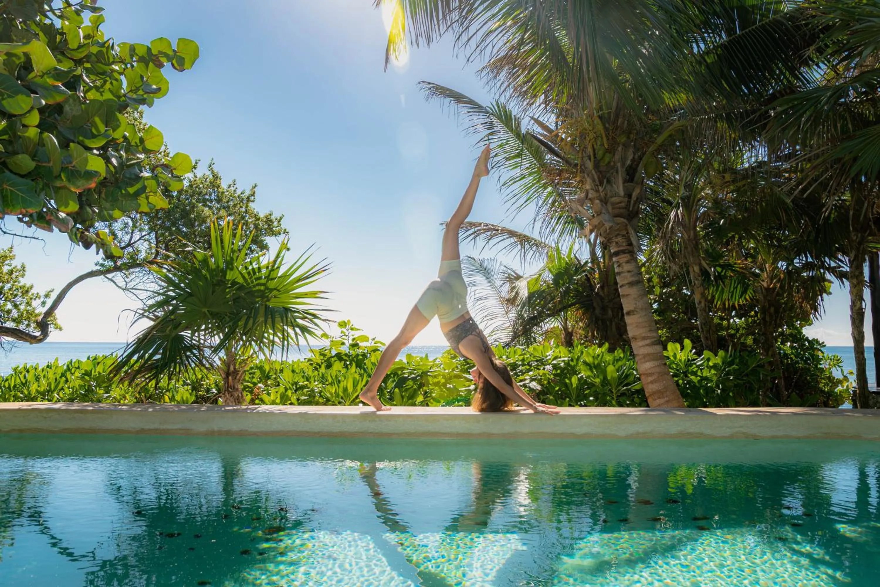 Pool view in Diamante K - Inside Tulum National Park