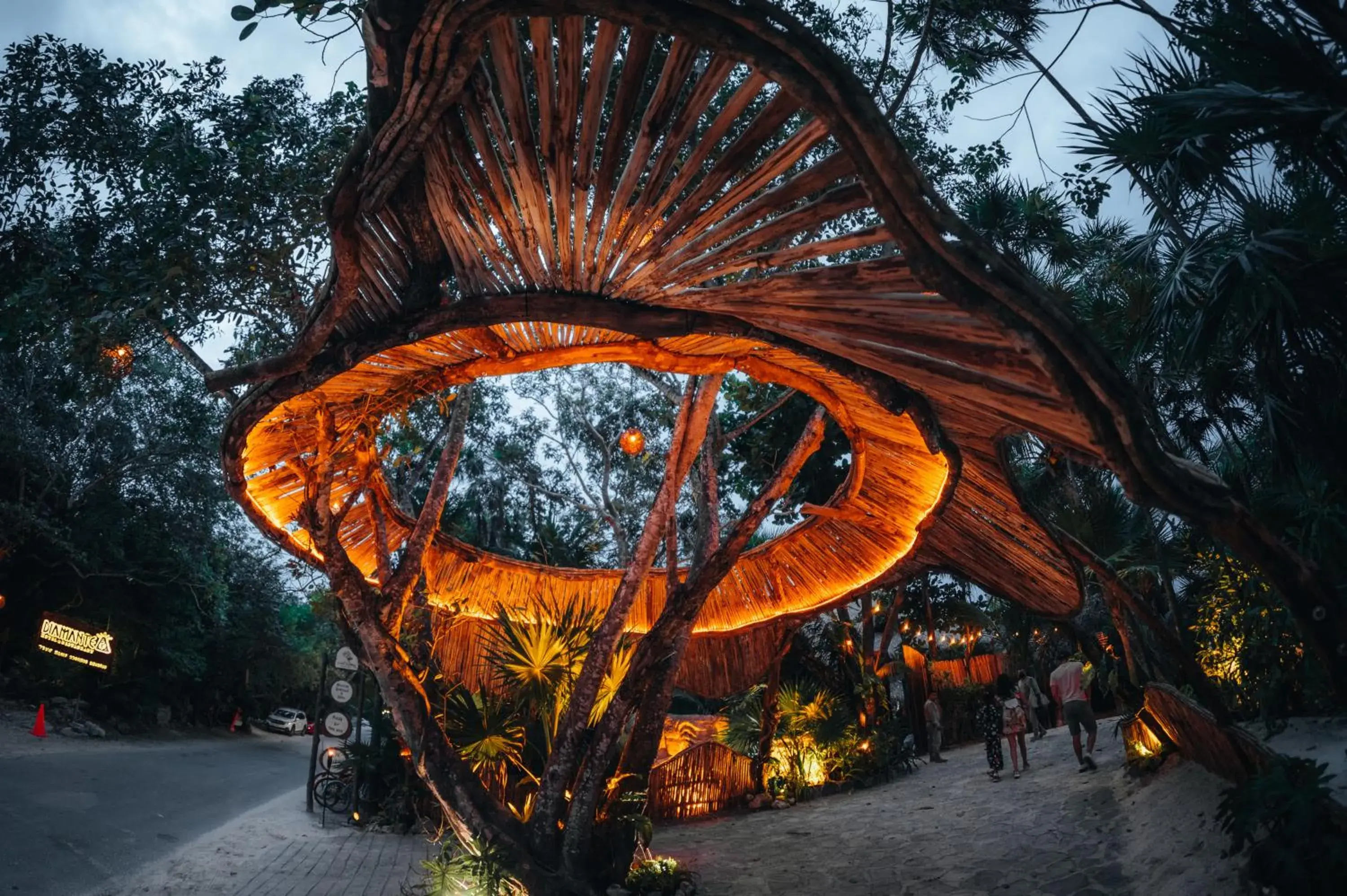 Facade/entrance in Diamante K - Inside Tulum National Park Facade/entrance in Diamante K - Inside Tulum National Park