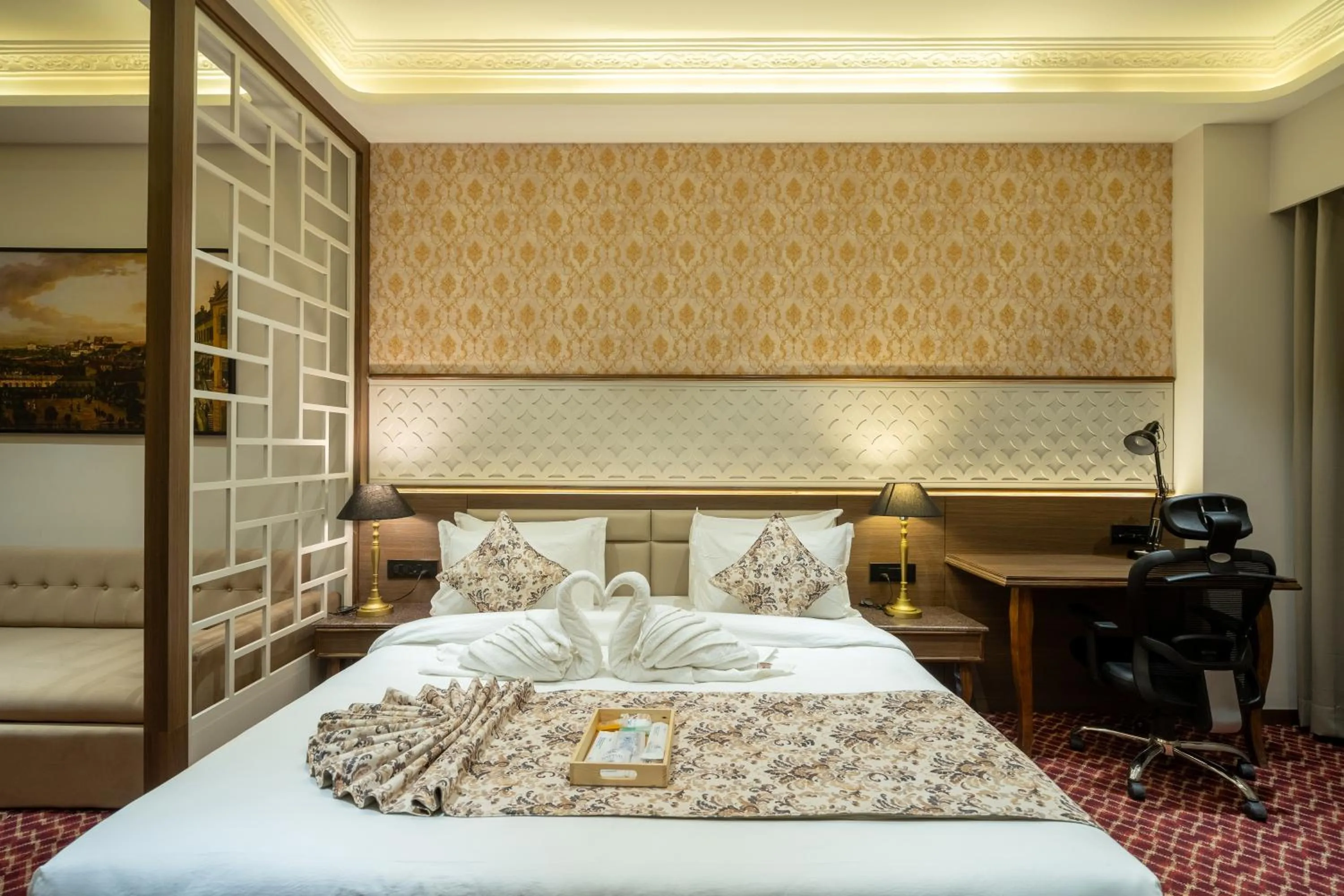 Bed in Hotel Mivaante