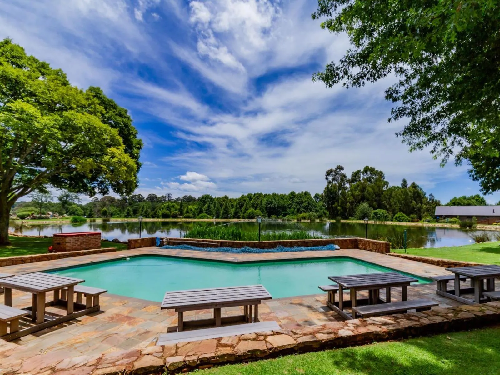 Pool view in Critchley Hackle Lodge