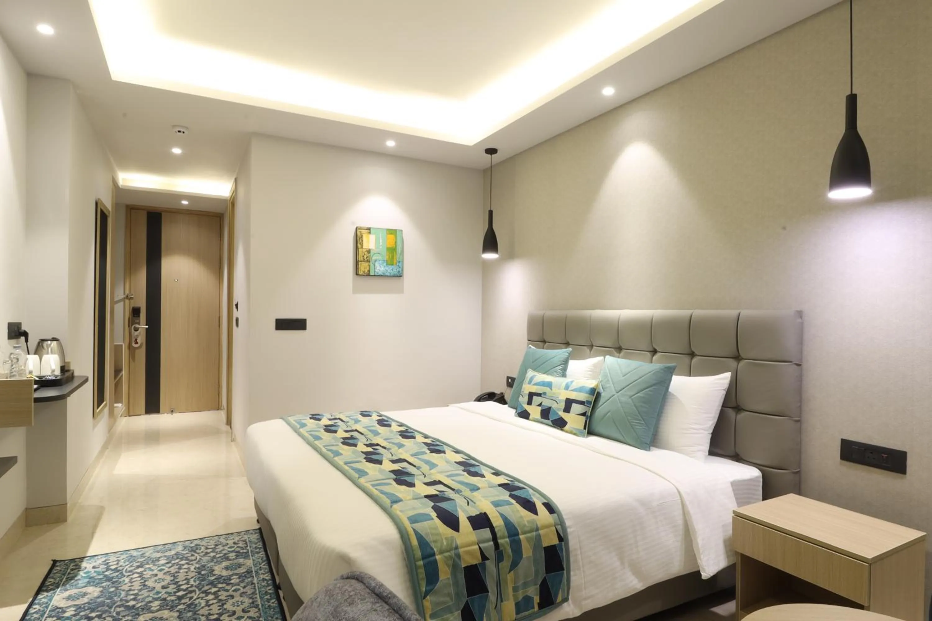 View (from property/room), Bed in Ahuja Residency Mayfield Garden