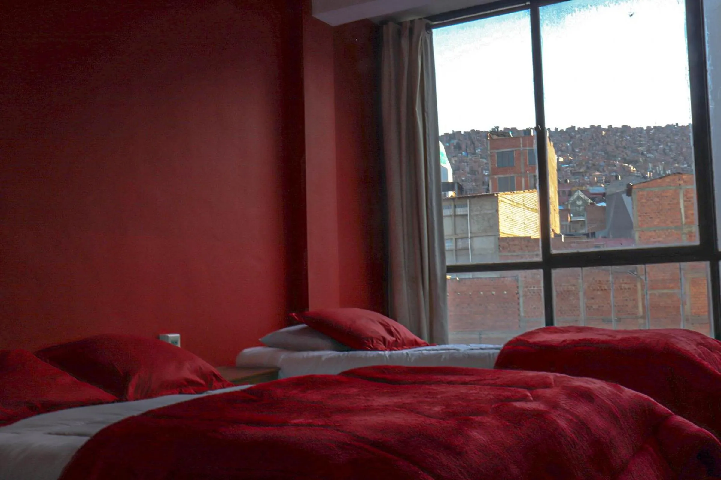 View (from property/room), Bed in Lobo Hostel La Paz