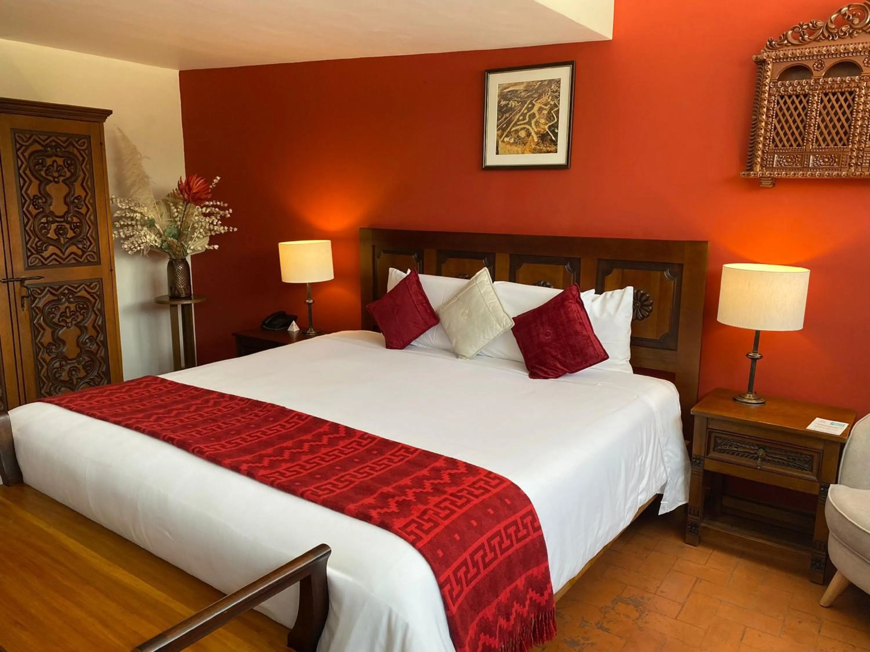 Bed in Katari Hotel at Plaza de Armas