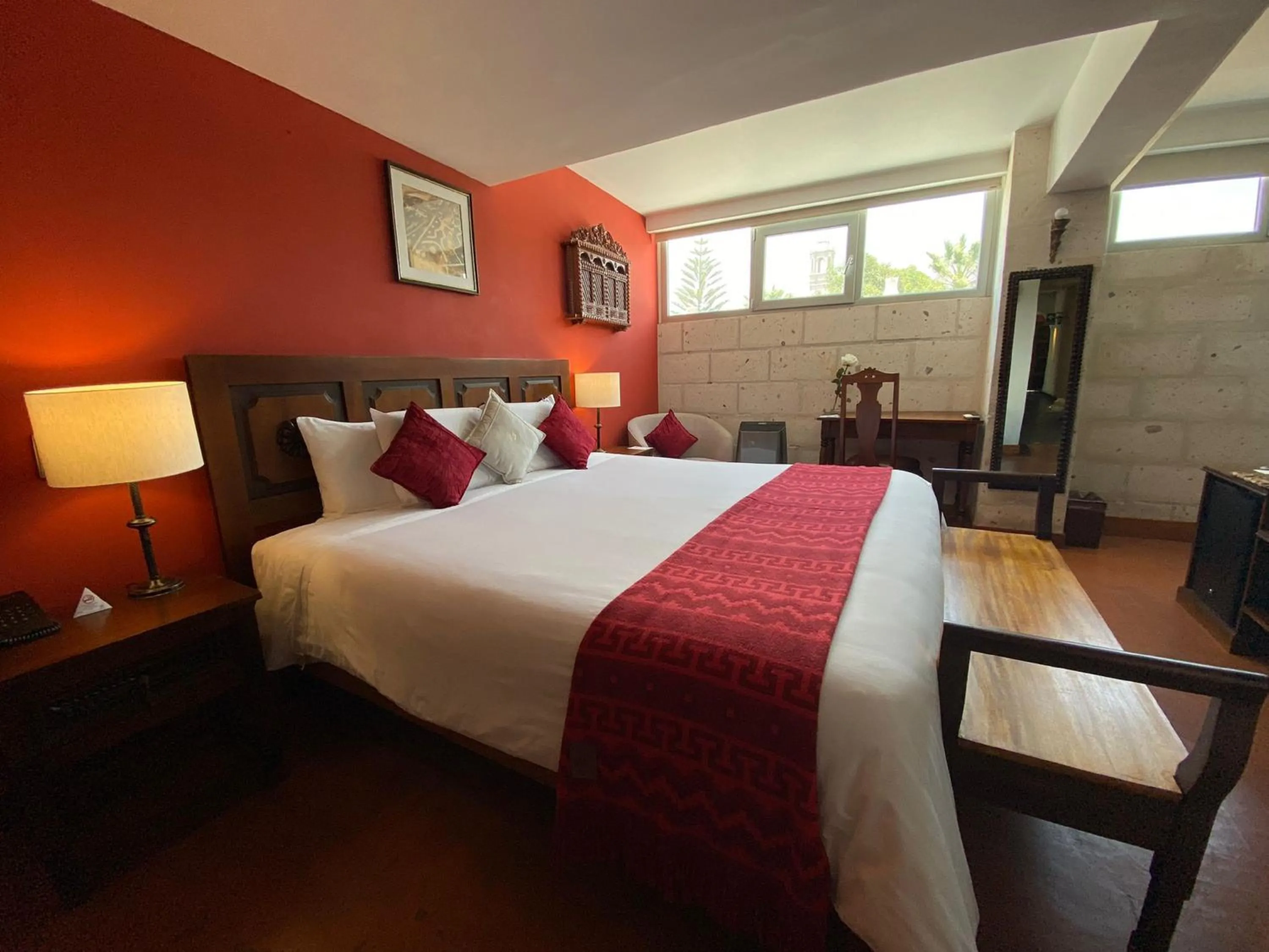 Bed in Katari Hotel at Plaza de Armas