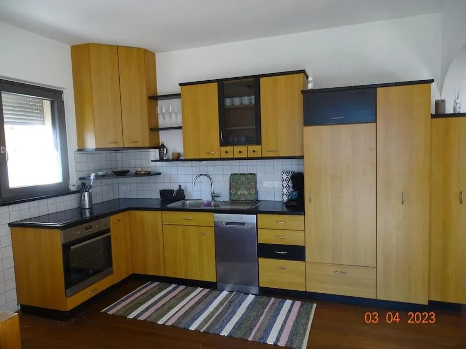 Kitchen or kitchenette in Panoramaterrace, Wein & relax