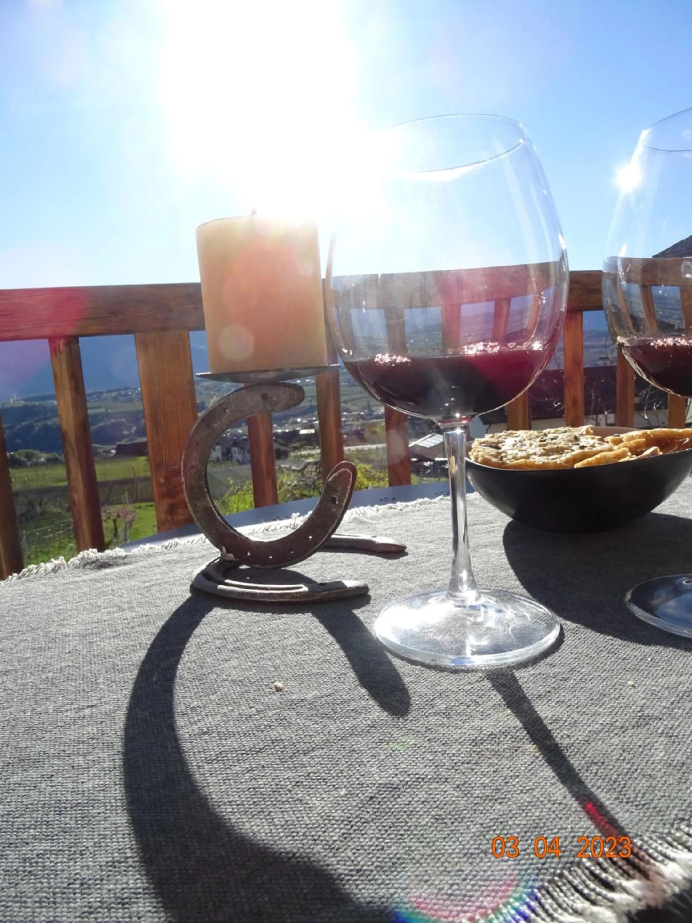 Day in Panoramaterrace, Wein & relax
