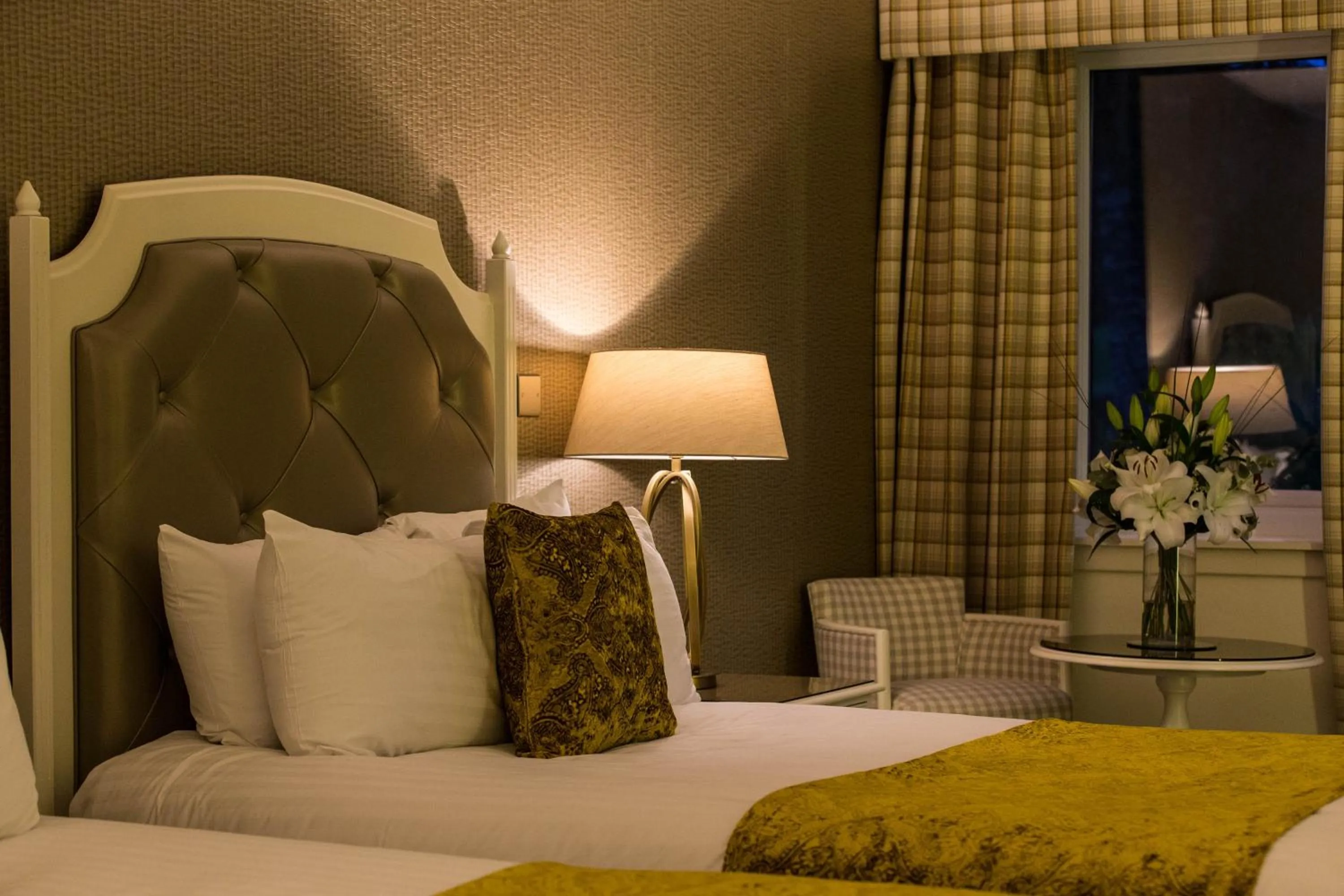 Decorative detail, Bed in Gleddoch Golf & Spa Resort