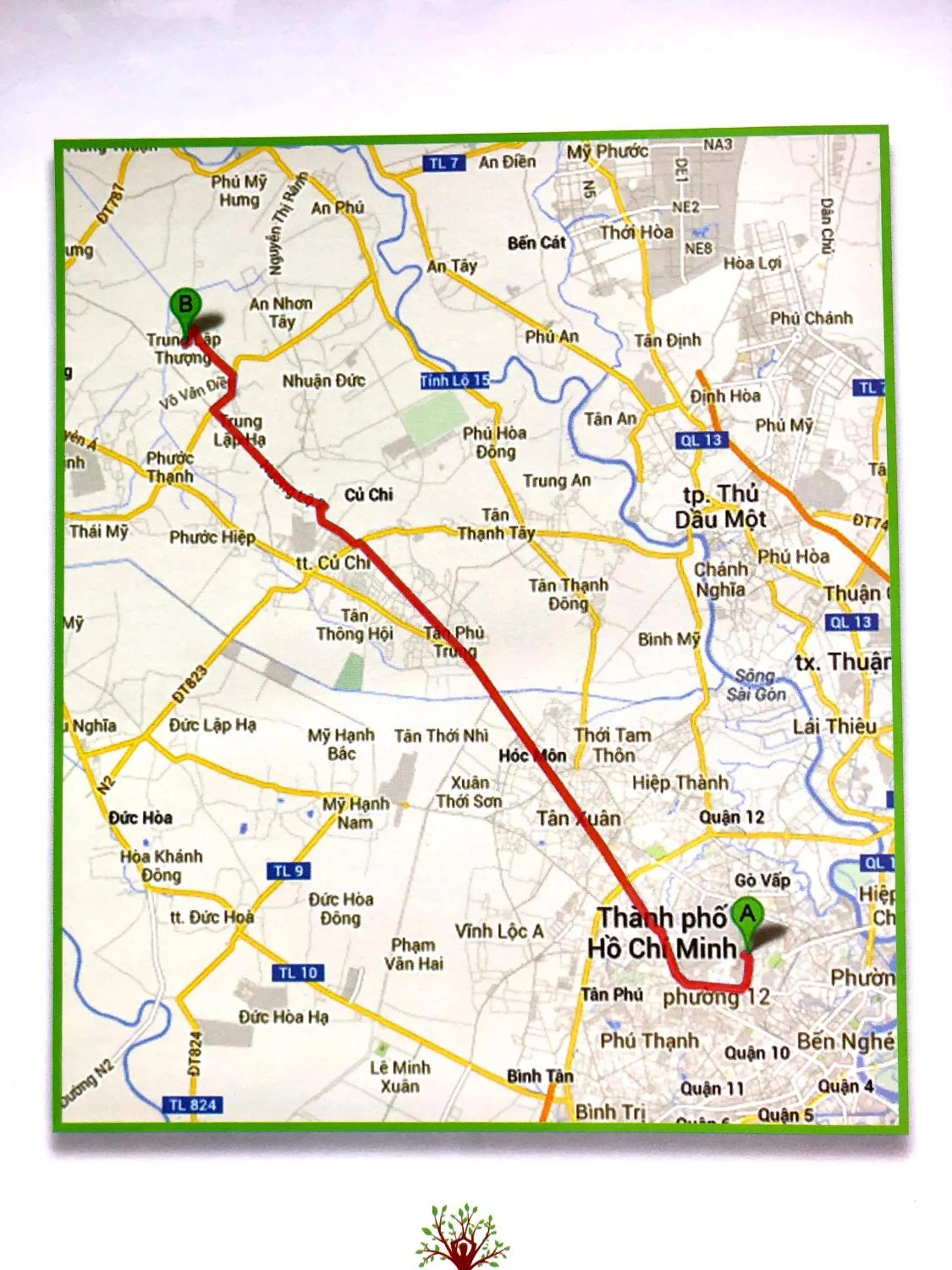 Location in Les Hameaux de l'Orient