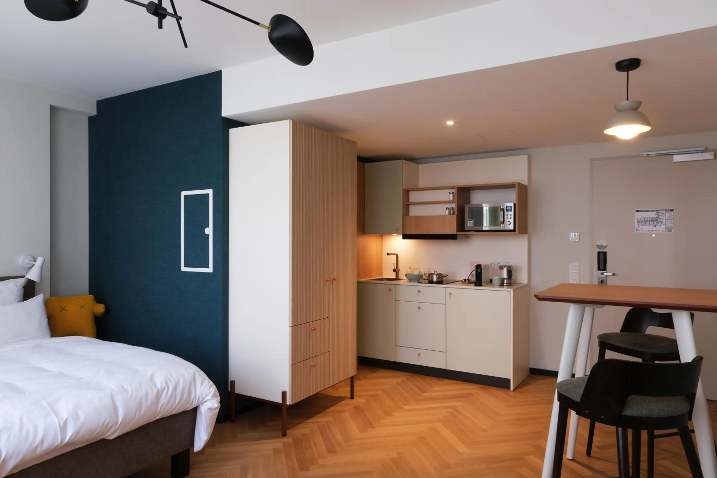 Bed in Hood House Kassel - volldigitales Serviced Apartment