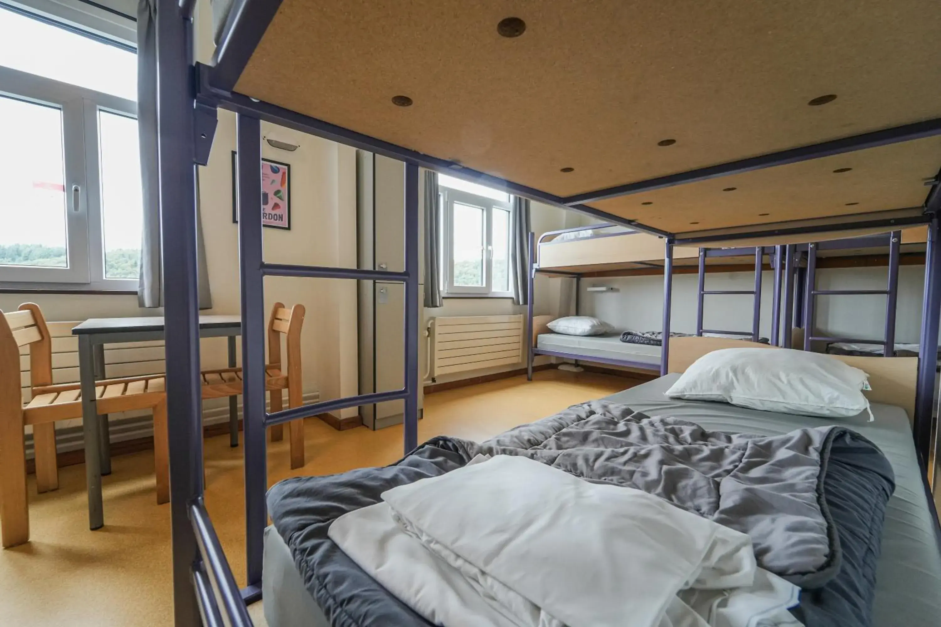 Single Bed in Dormitory Room in Auberge de Jeunesse de Bouillon Single Bed in Dormitory Room in Auberge de Jeunesse de Bouillon