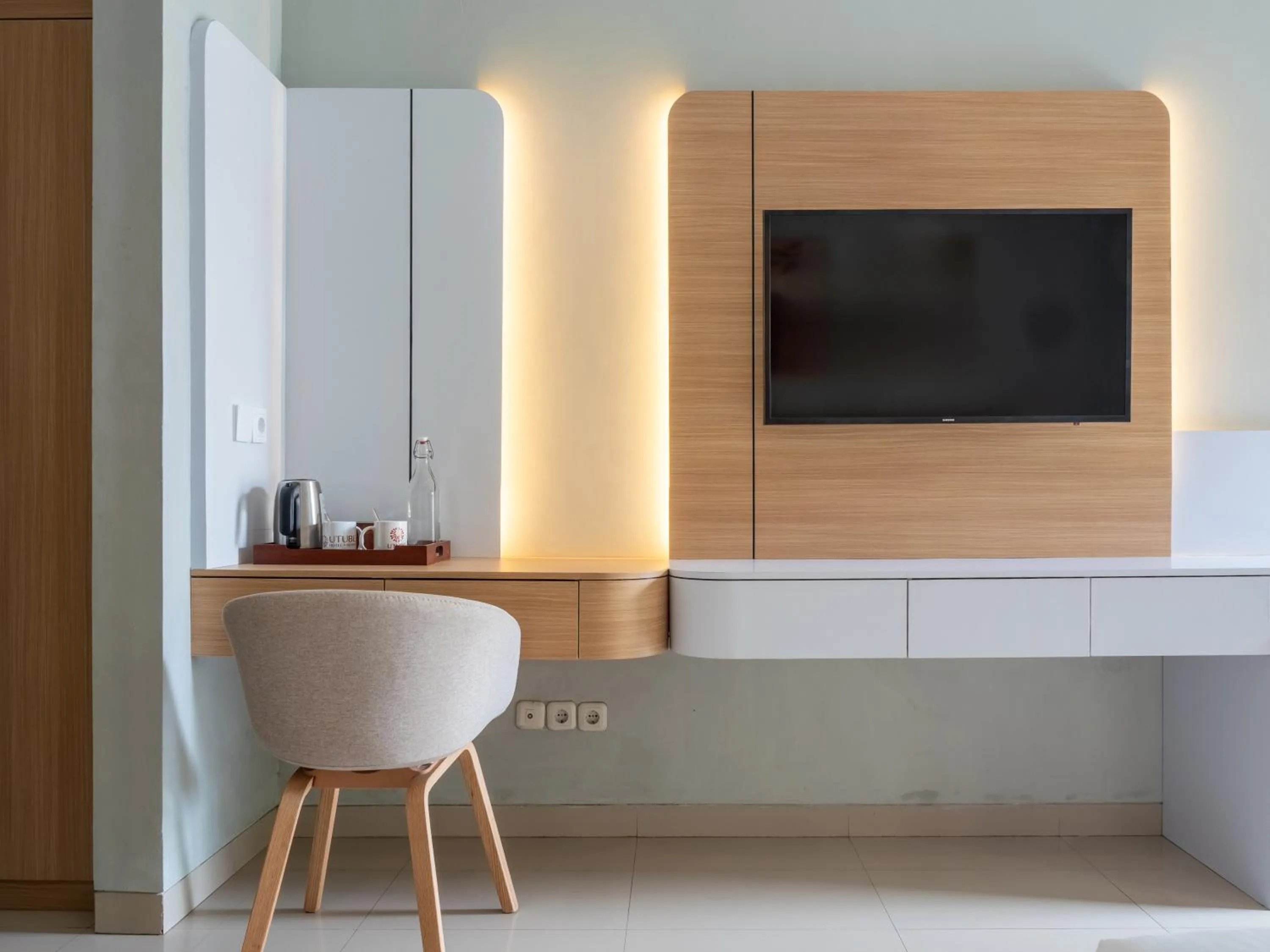 Seating area in U Tube Hotel