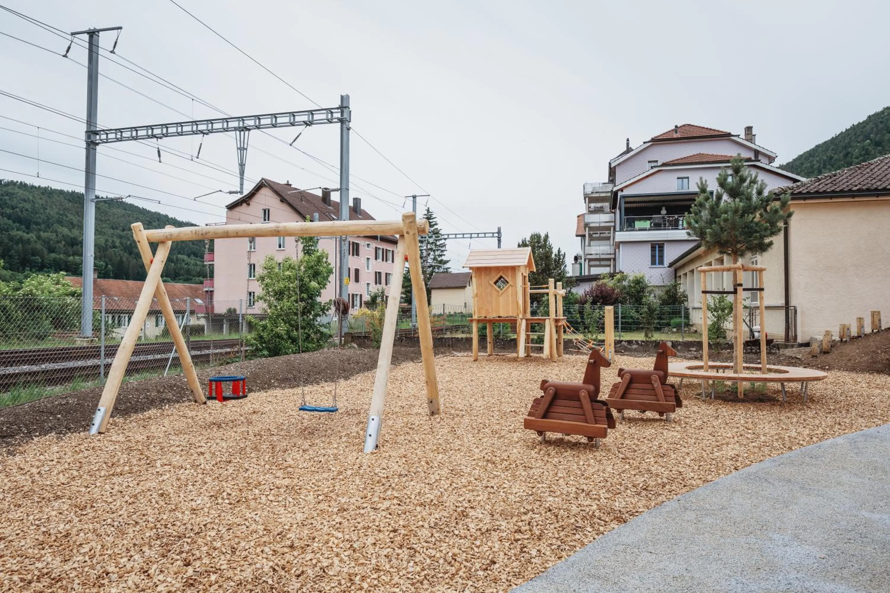 Children play ground in Hota Hotel Saint-Imier