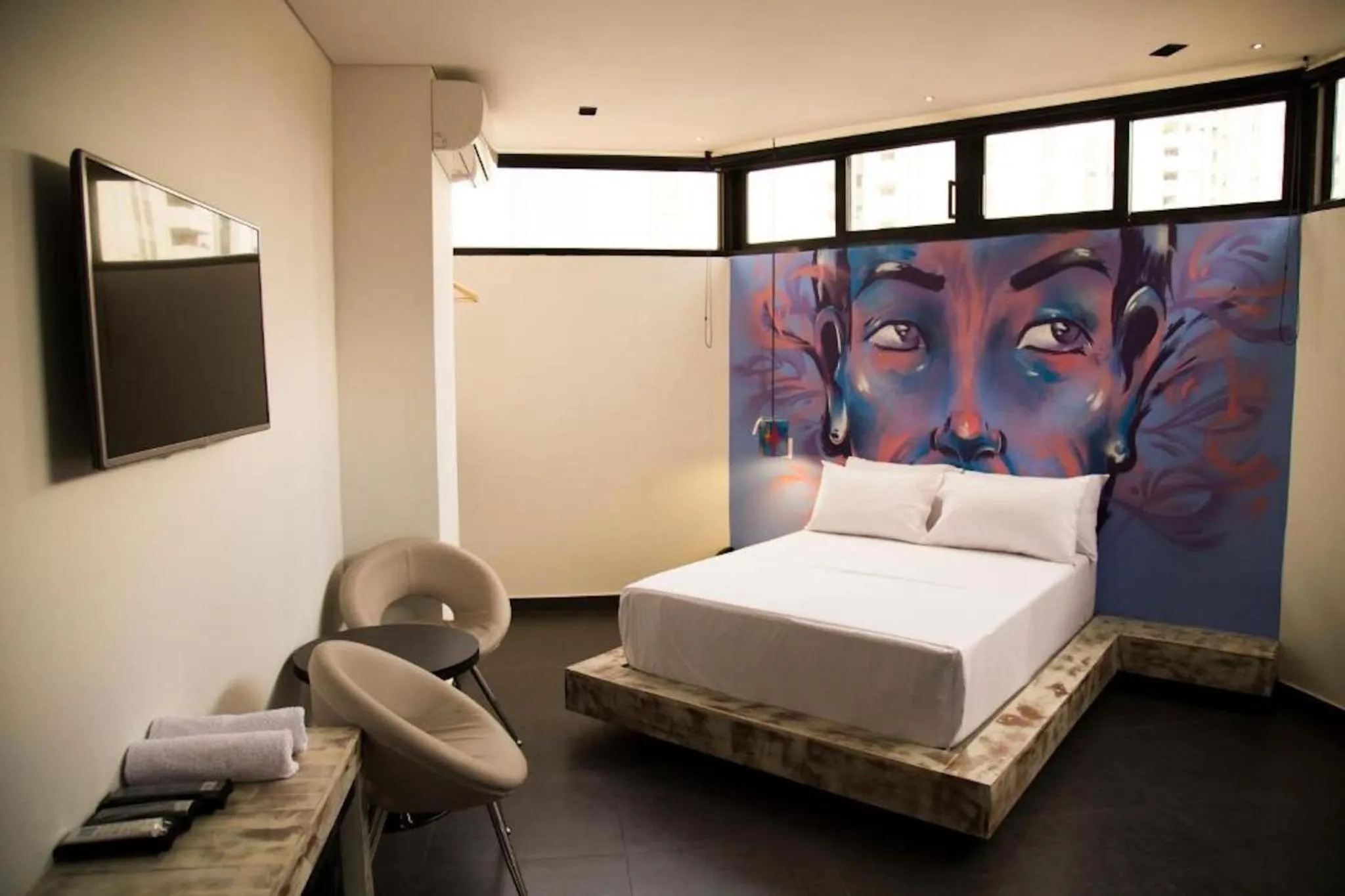 Photo of the whole room, Bed in Hotel Galeria Medellin