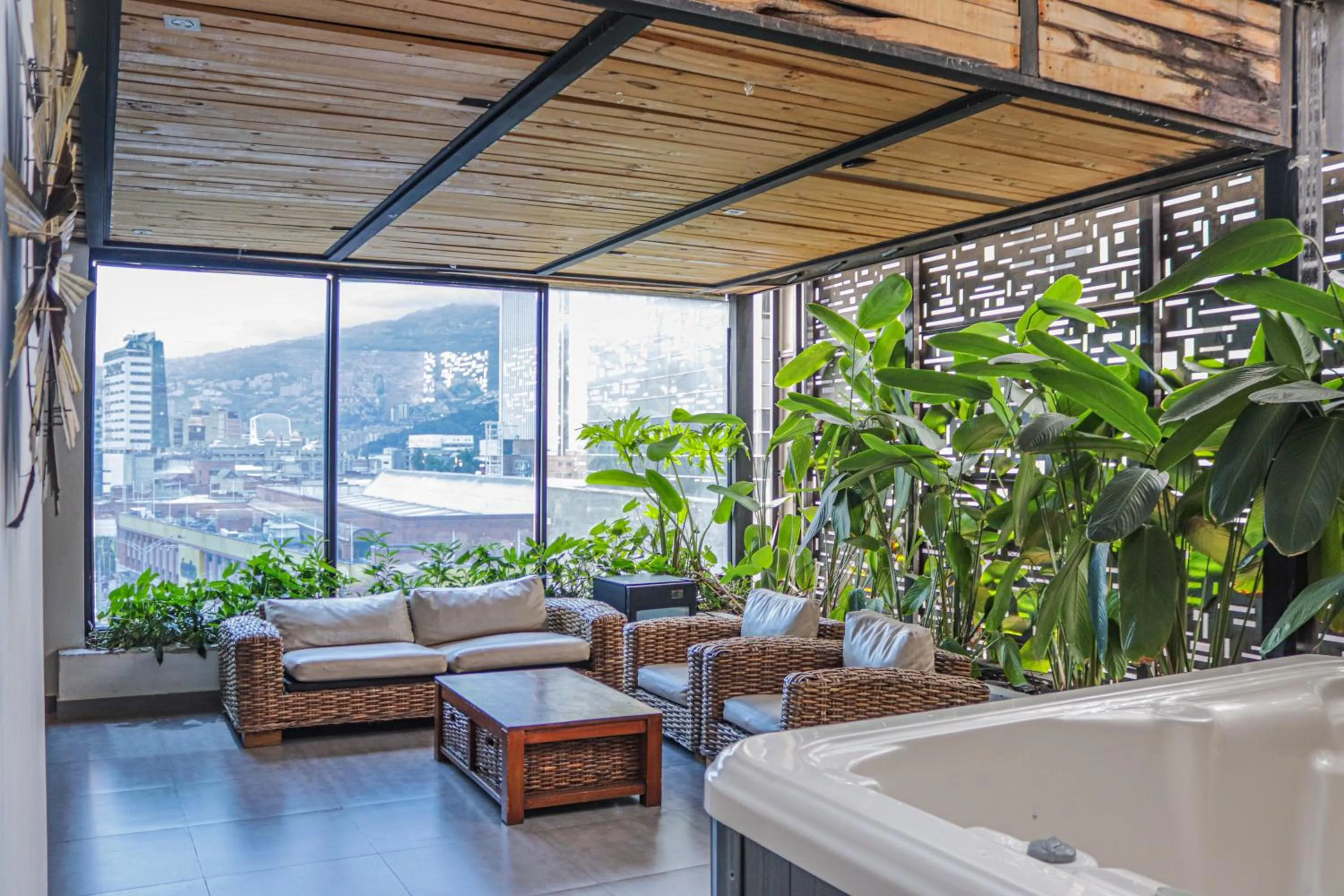 Living room in Hotel 47 Medellin Center