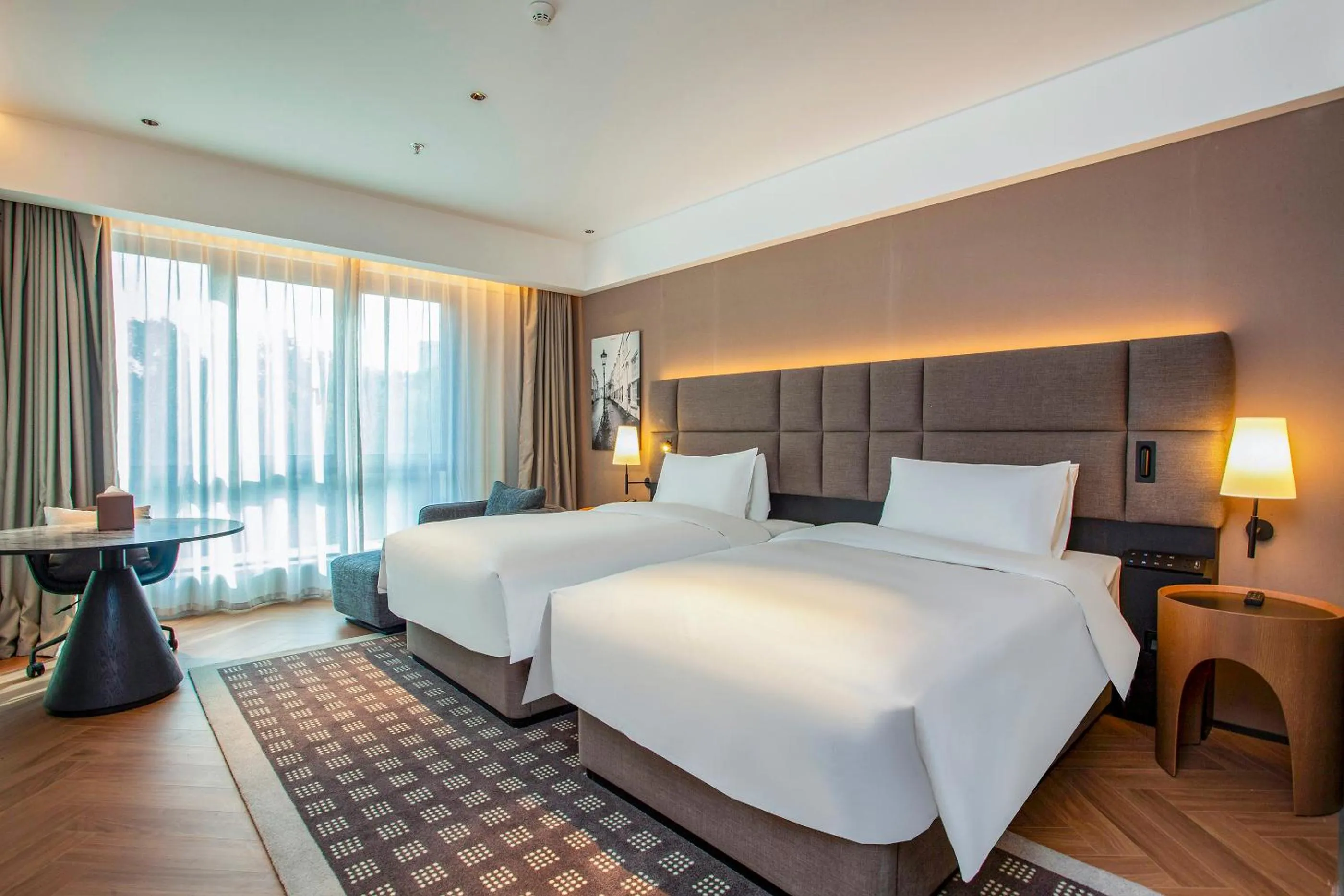 Bed in Nanjing Fanyue Plaza Intercity Hotel