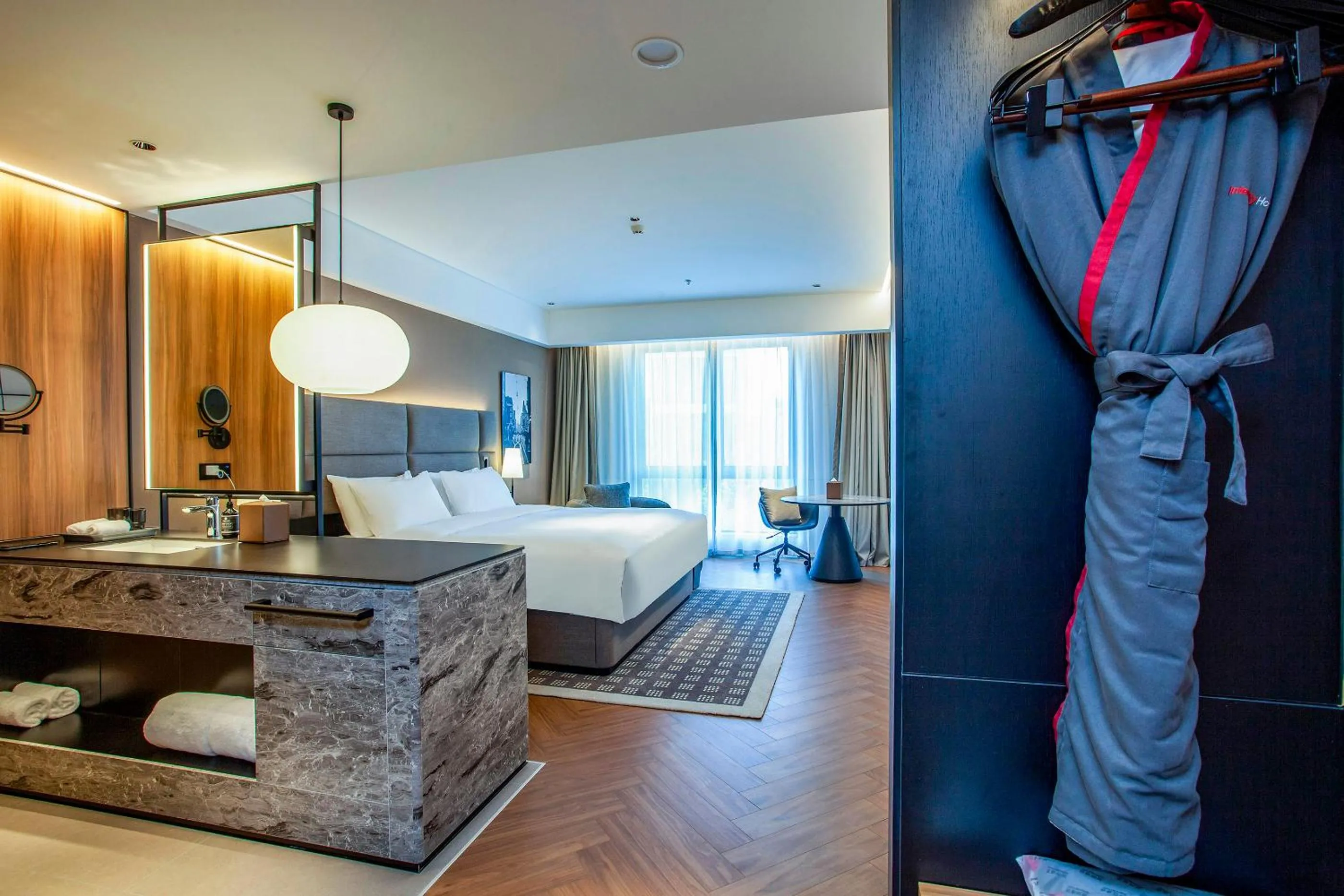 Bed in Nanjing Fanyue Plaza Intercity Hotel