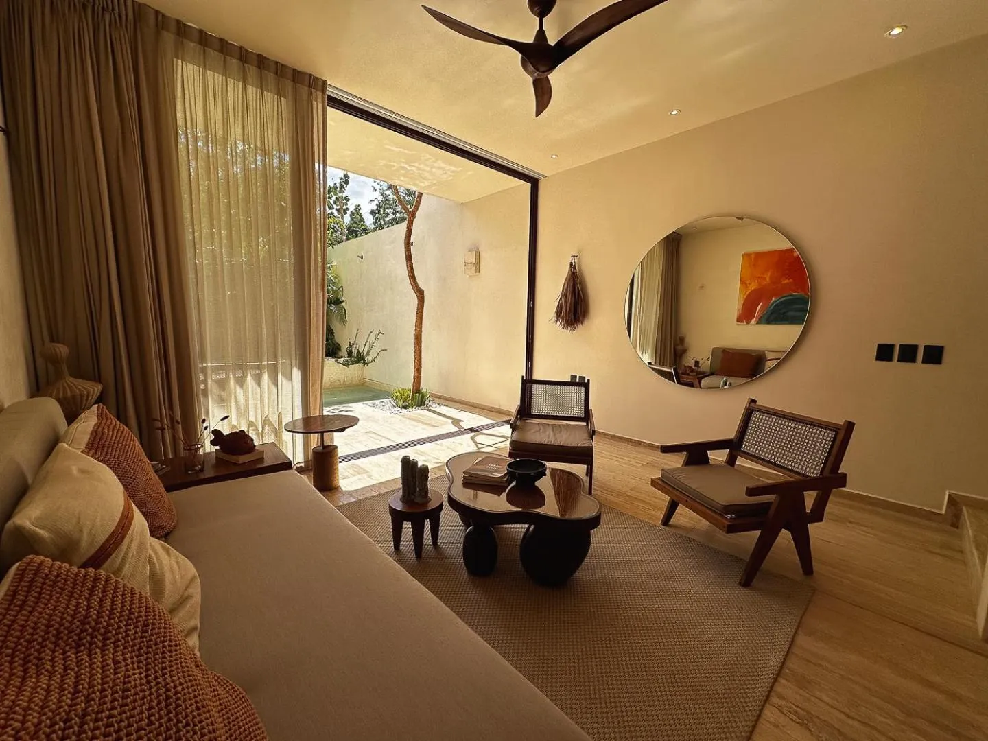 Living room in Hotel Bacab Tulum