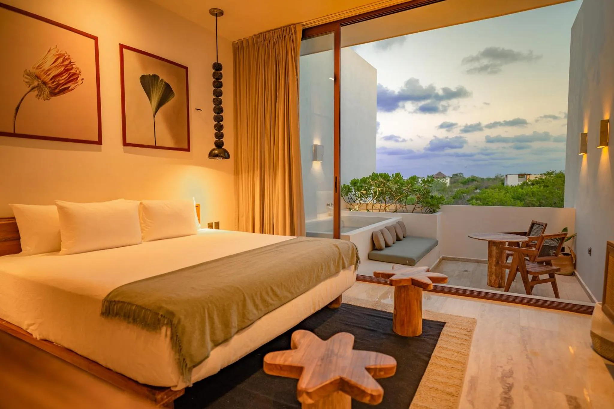 Bedroom, Bed in Hotel Bacab Tulum