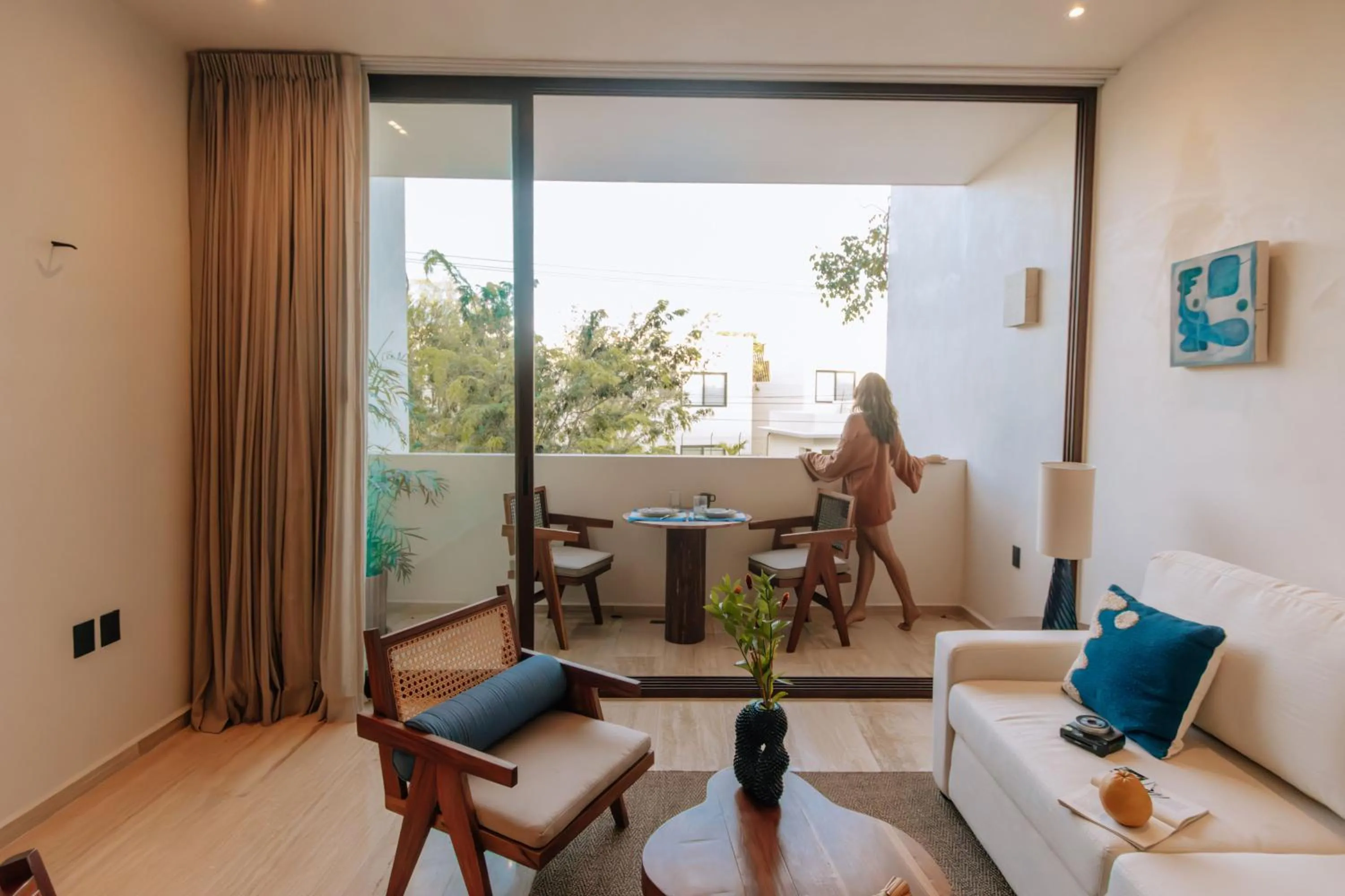 Living room in Hotel Bacab Tulum