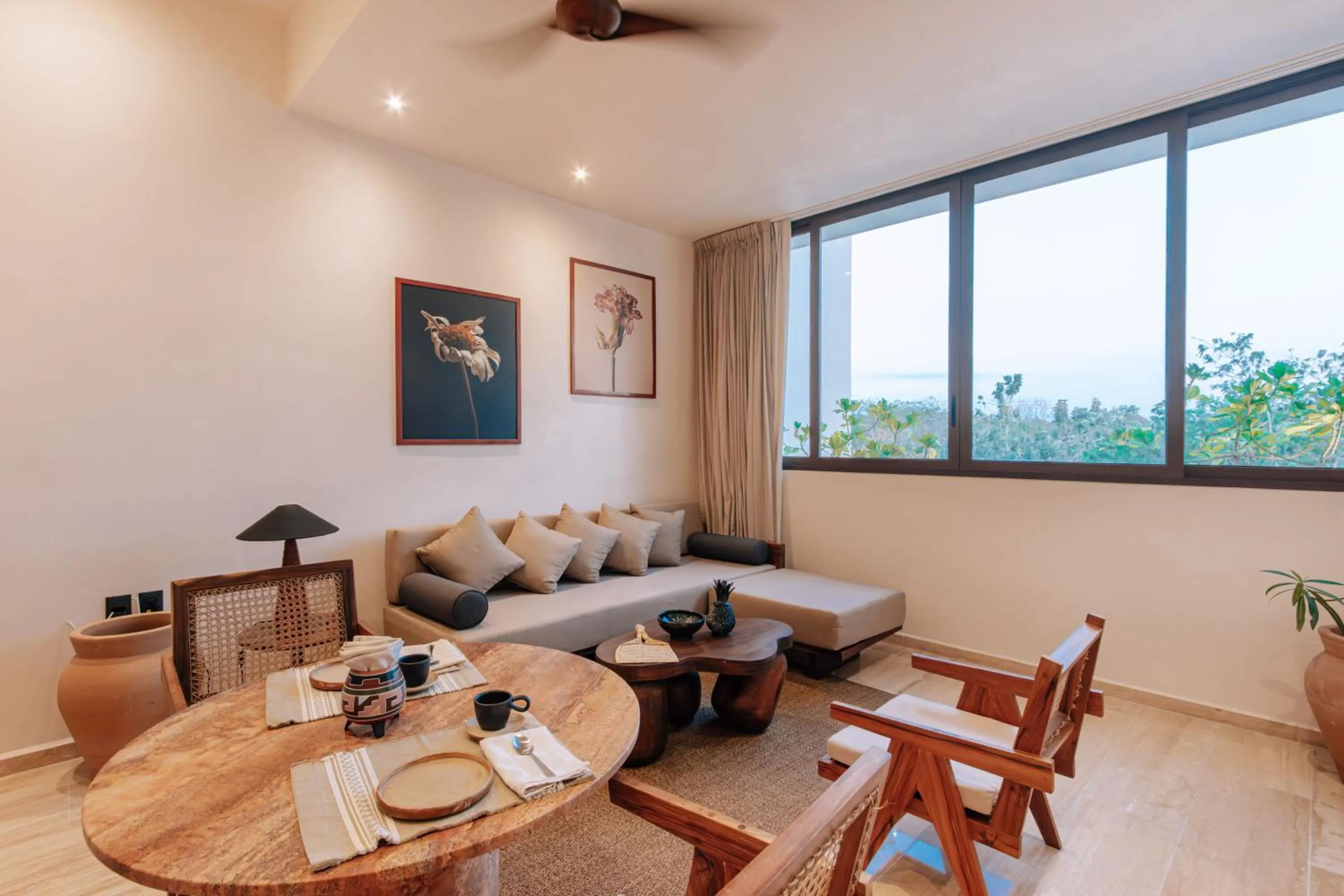 Living room in Hotel Bacab Tulum