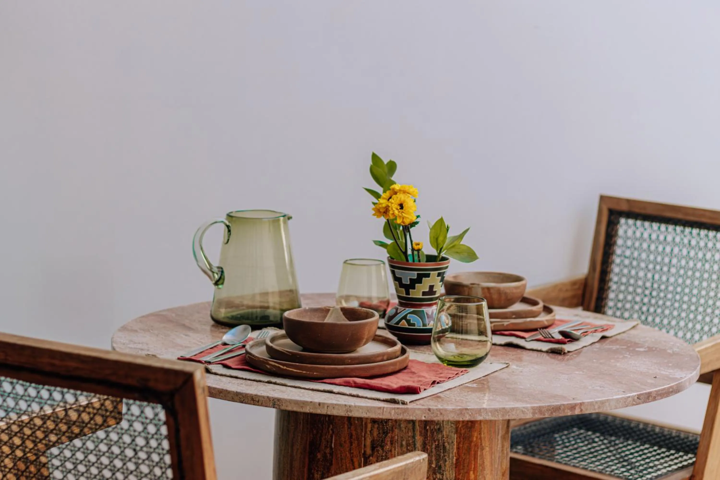 Dining area in Hotel Bacab Tulum