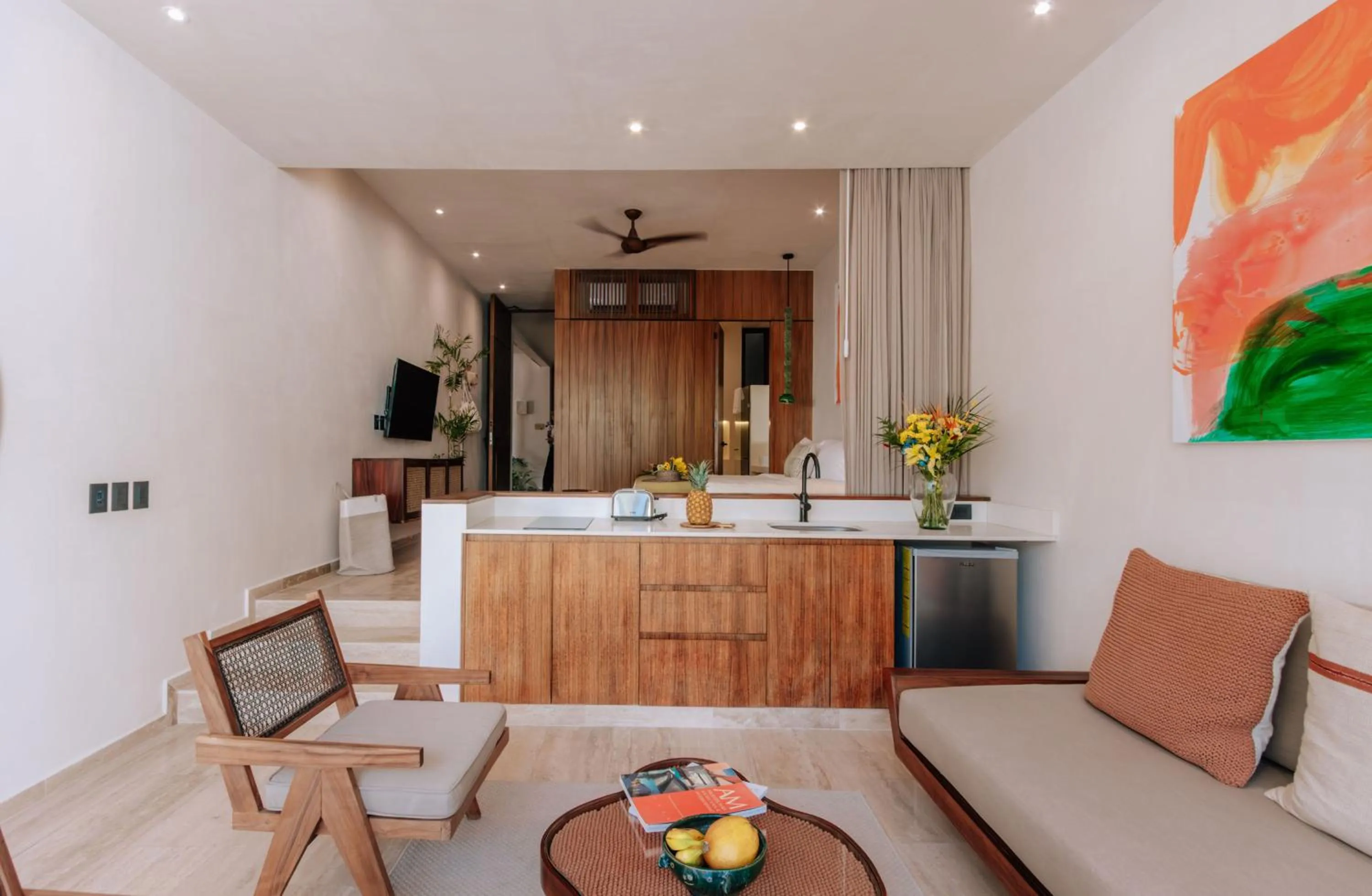 Kitchen or kitchenette in Hotel Bacab Tulum