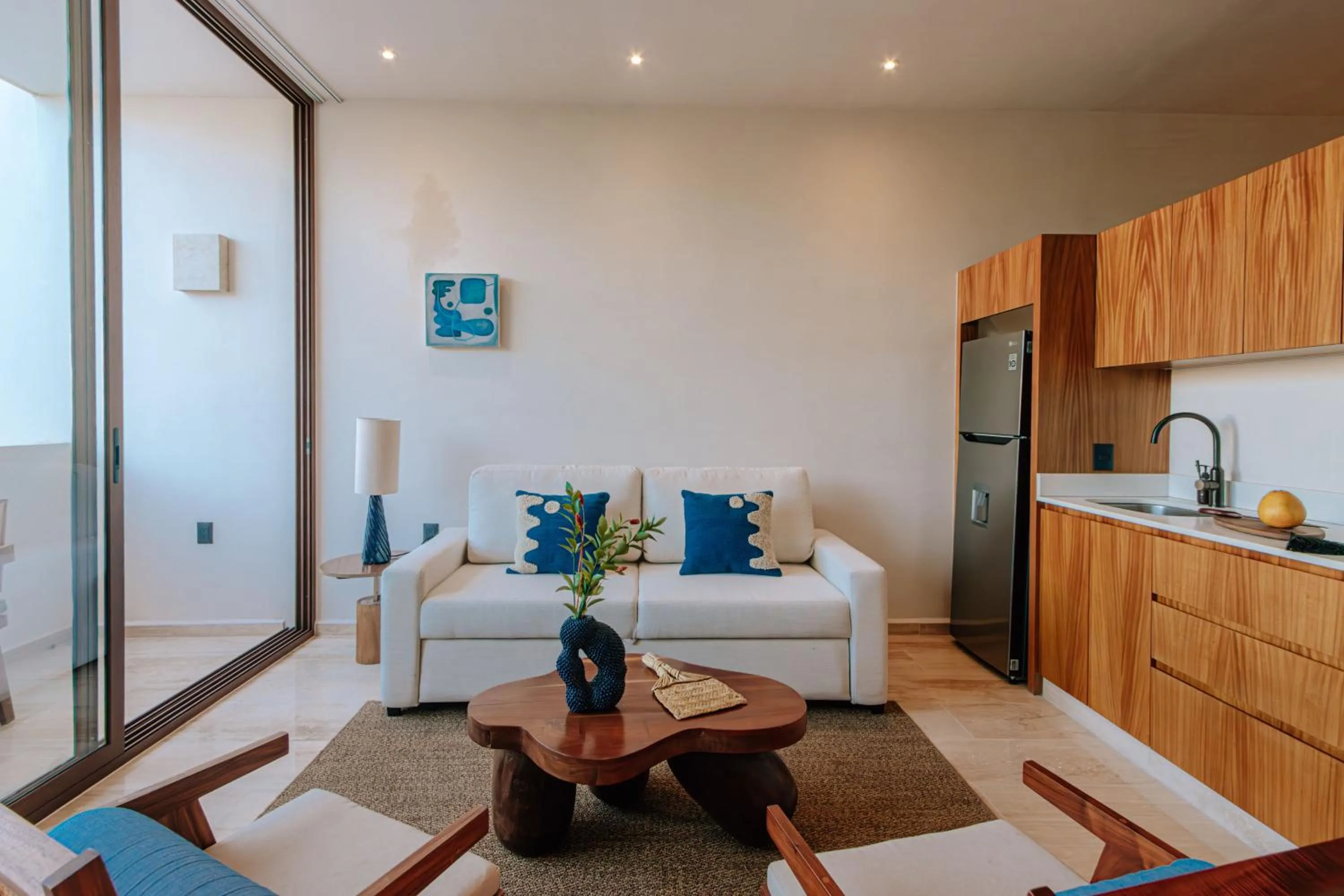 Living room in Hotel Bacab Tulum