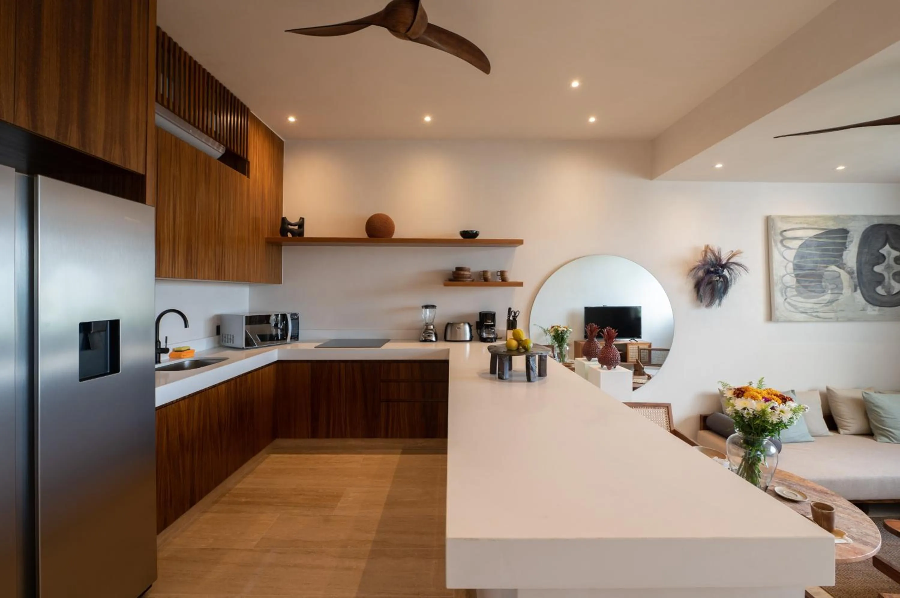 Kitchen or kitchenette in Hotel Bacab Tulum