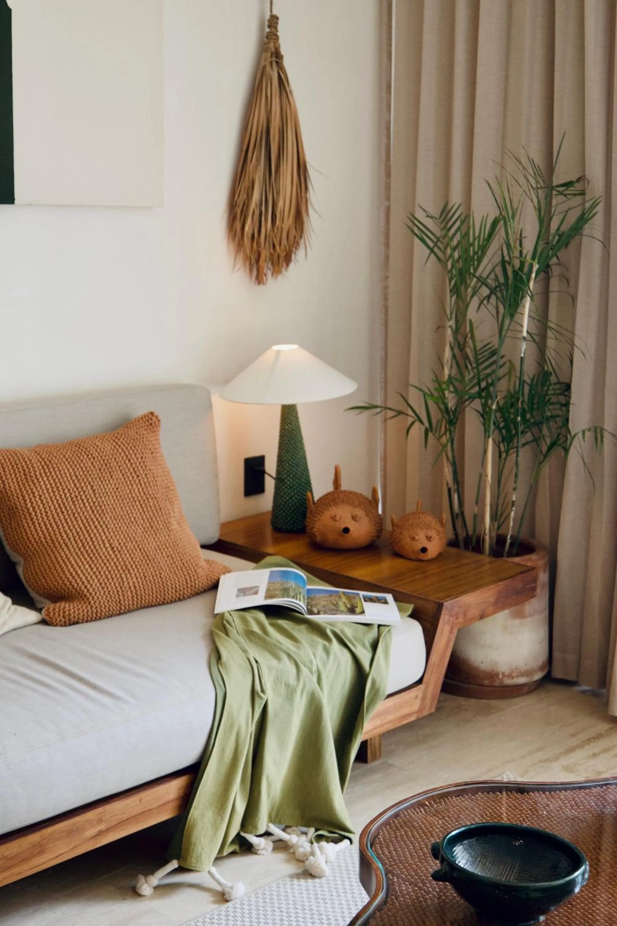 Living room, Bed in Hotel Bacab Tulum