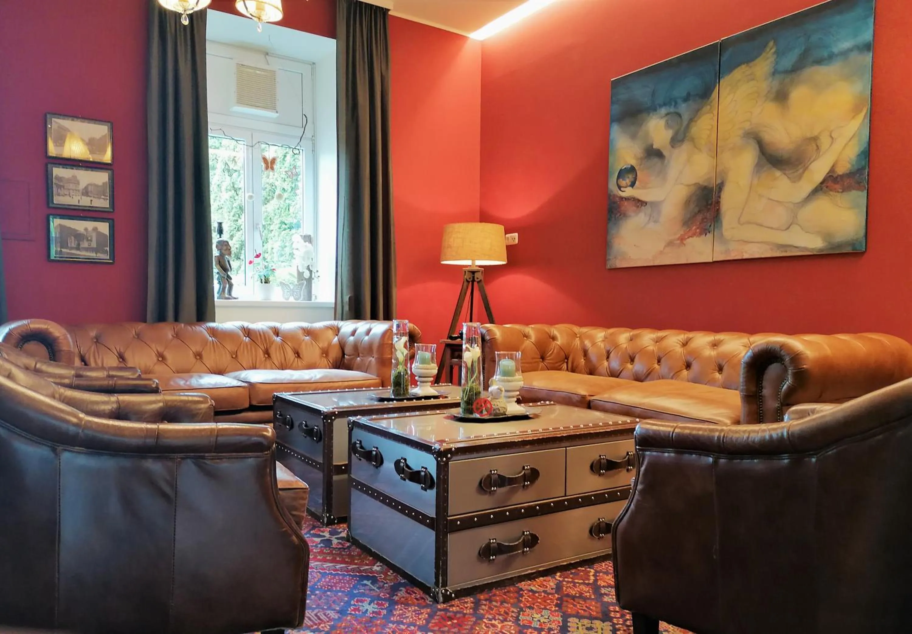 Communal lounge/ TV room in Gästehaus Karl August