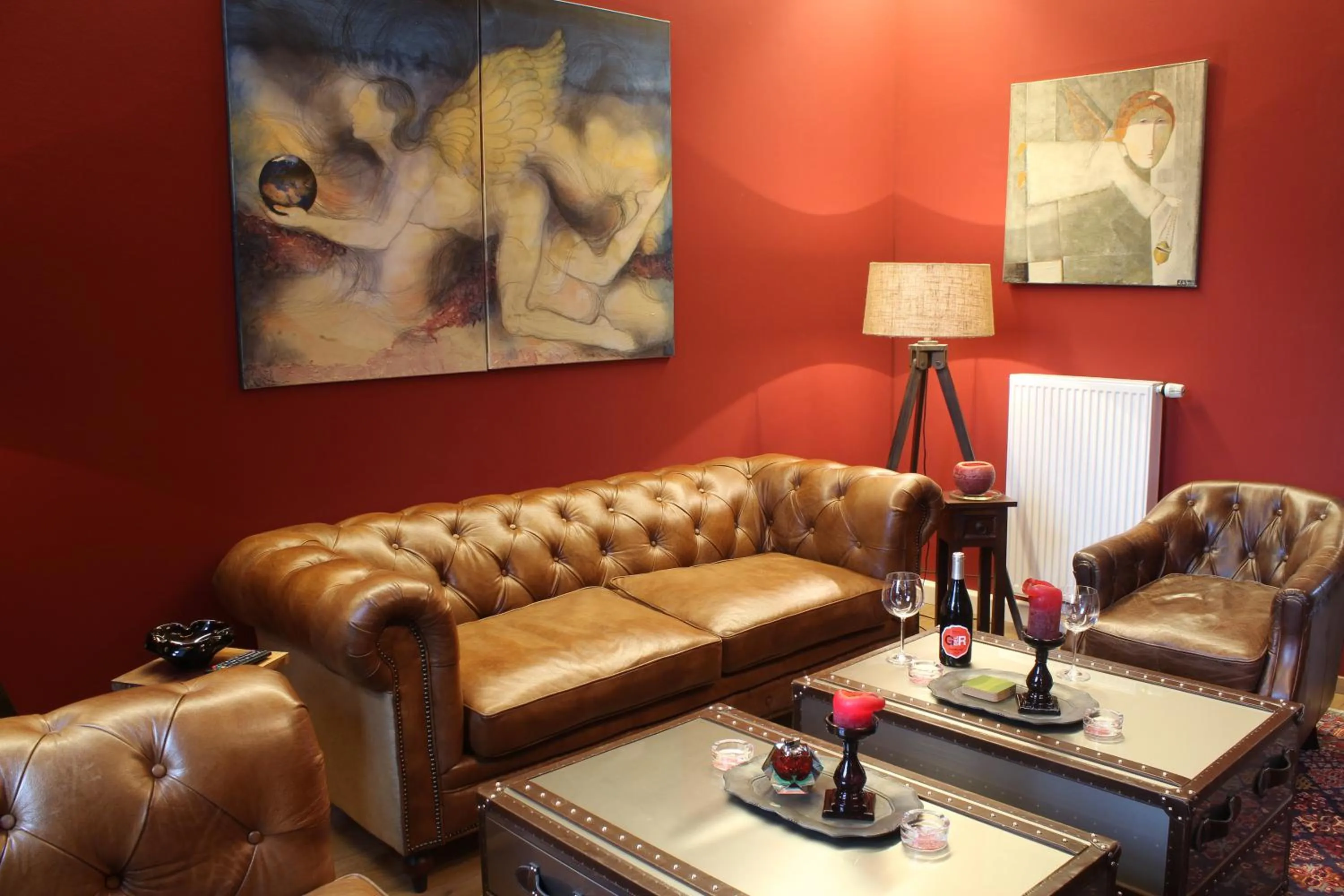 Communal lounge/ TV room in Gästehaus Karl August