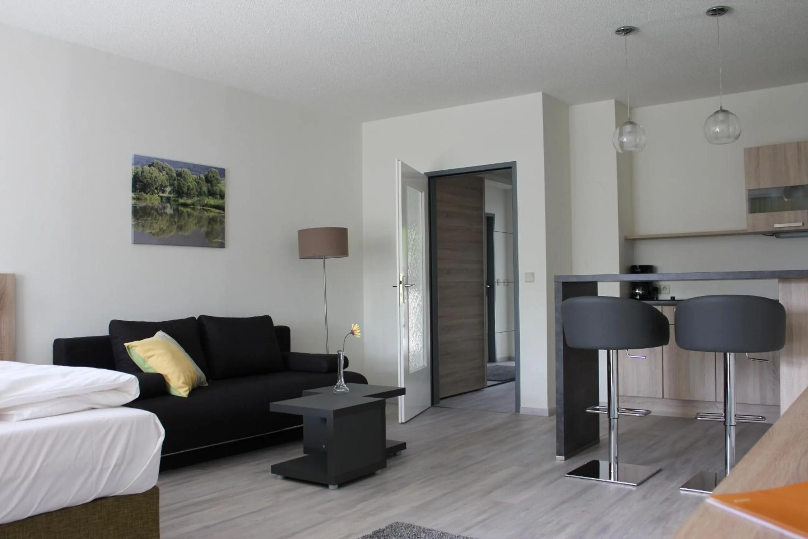 Photo of the whole room, Bed in Gästehaus Karl August