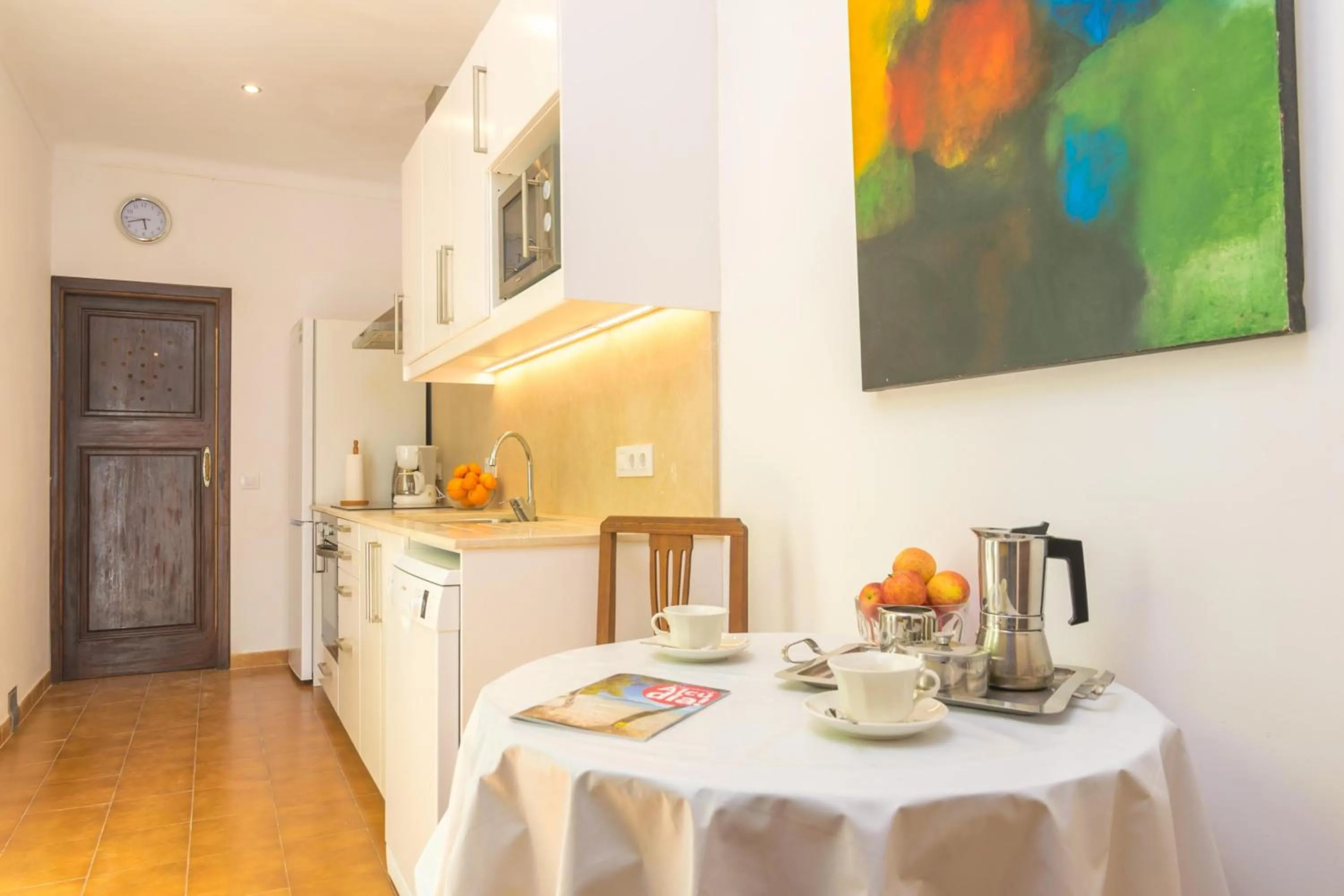 Kitchen or kitchenette in Ca sa Tia Bel