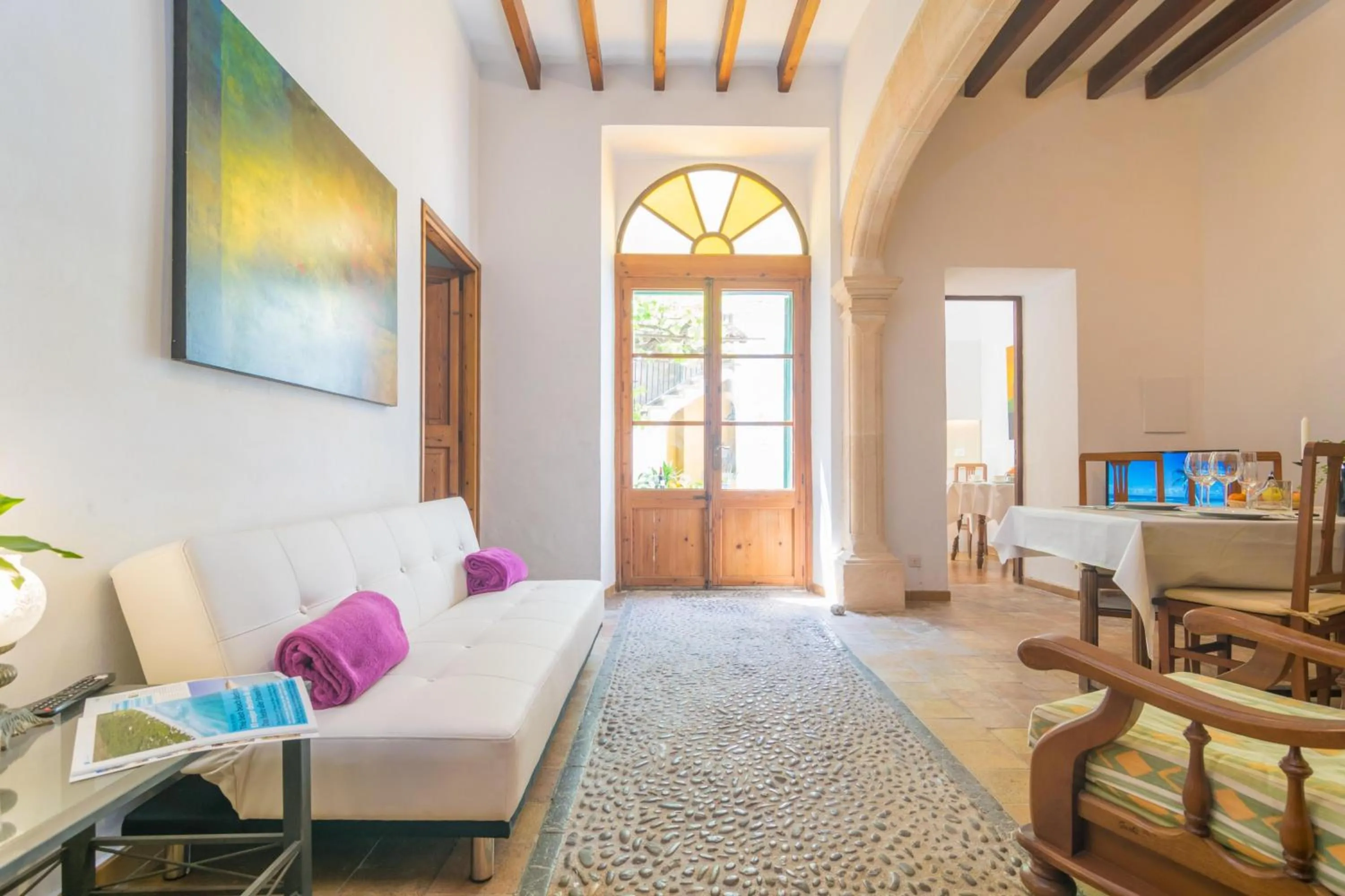 Living room, Bed in Ca sa Tia Bel