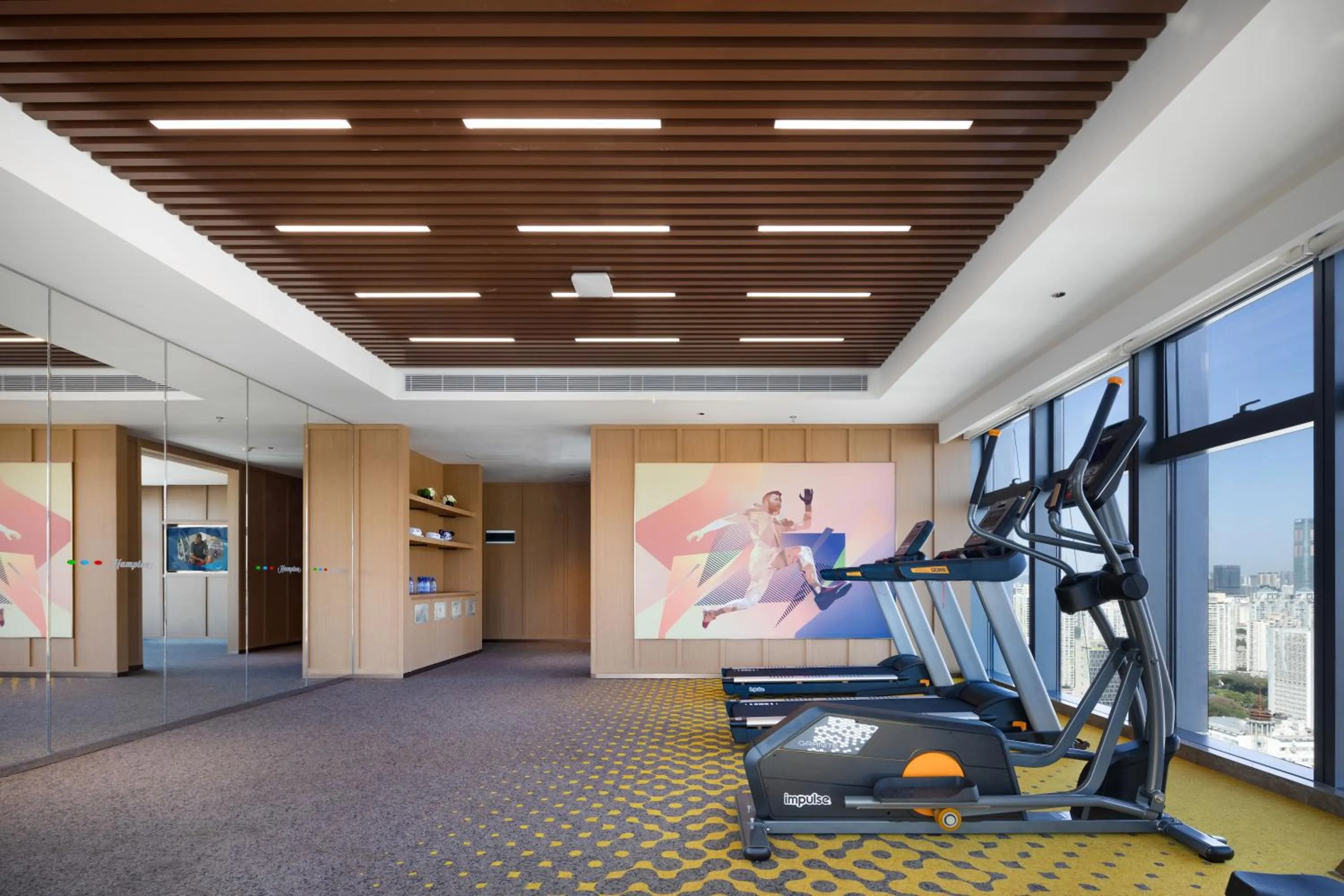Fitness centre/facilities in Hampton by Hilton Shenzhen Futian Huaqiangbei