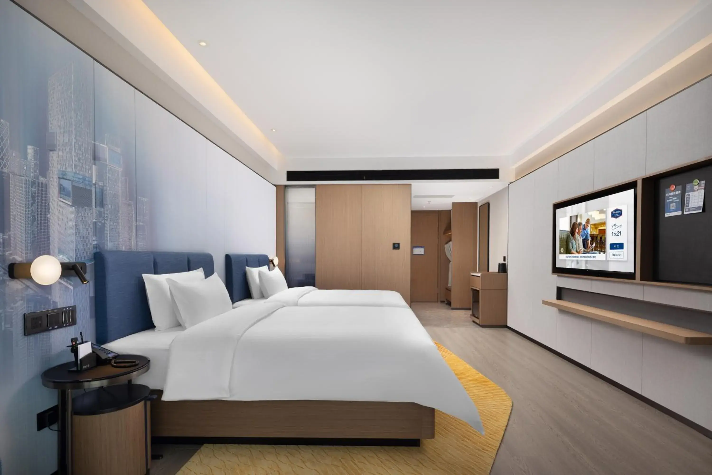 Twin Beds Superior Deluxe Room in Hampton by Hilton Shenzhen Futian Huaqiangbei Twin Beds Superior Deluxe Room in Hampton by Hilton Shenzhen Futian Huaqiangbei