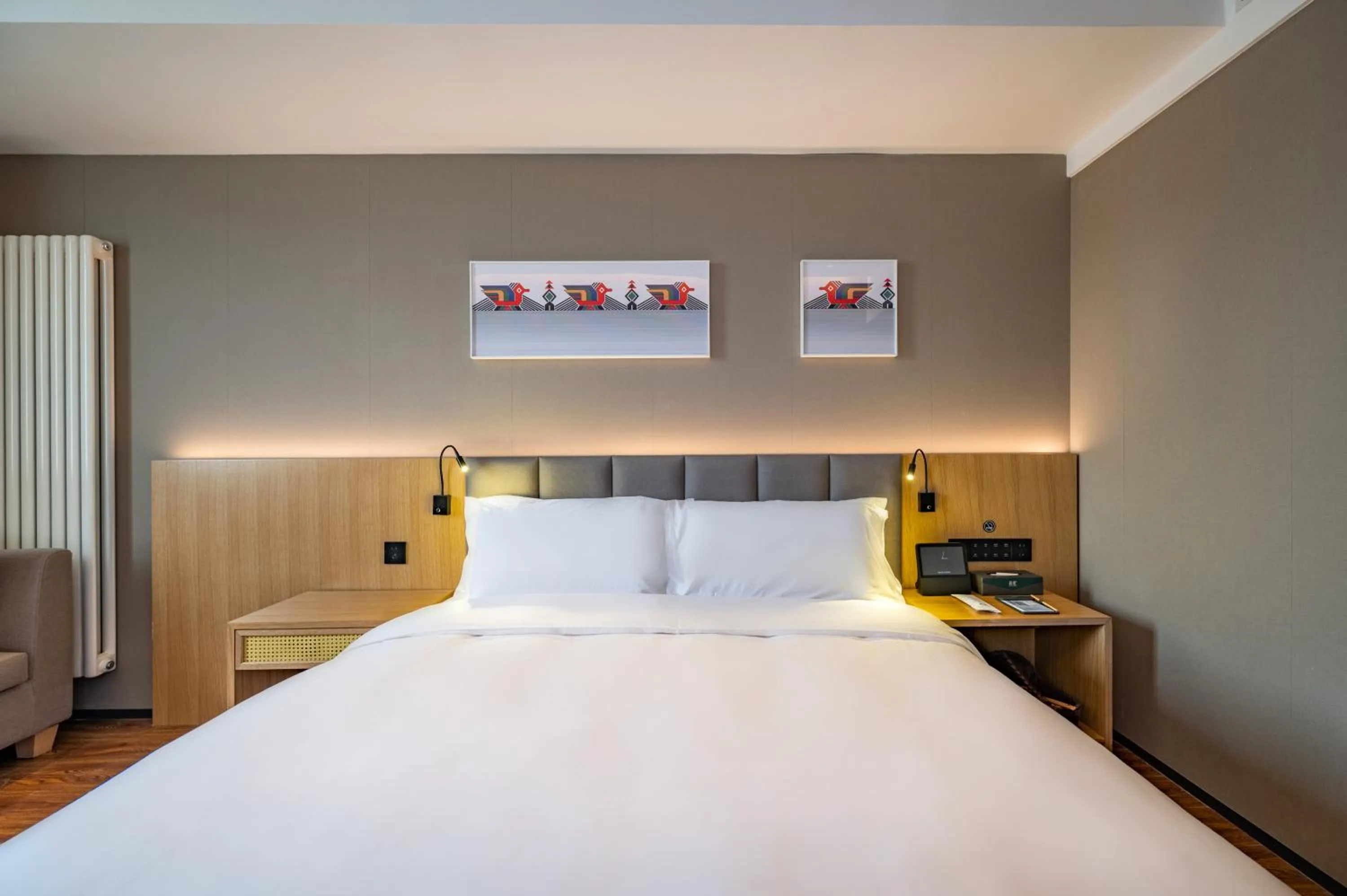 Bed in True Go Hotel - Beijing Asian Games Village National Convention Center
