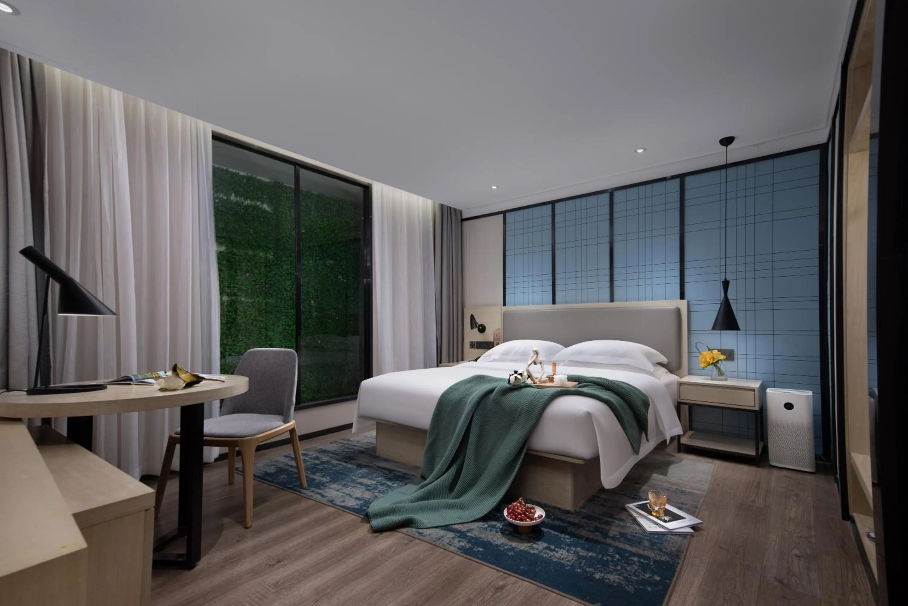 Bed in Echarm International Hotel Guangzhou Beijing Road Pedestrian Street Tianzi Wharf