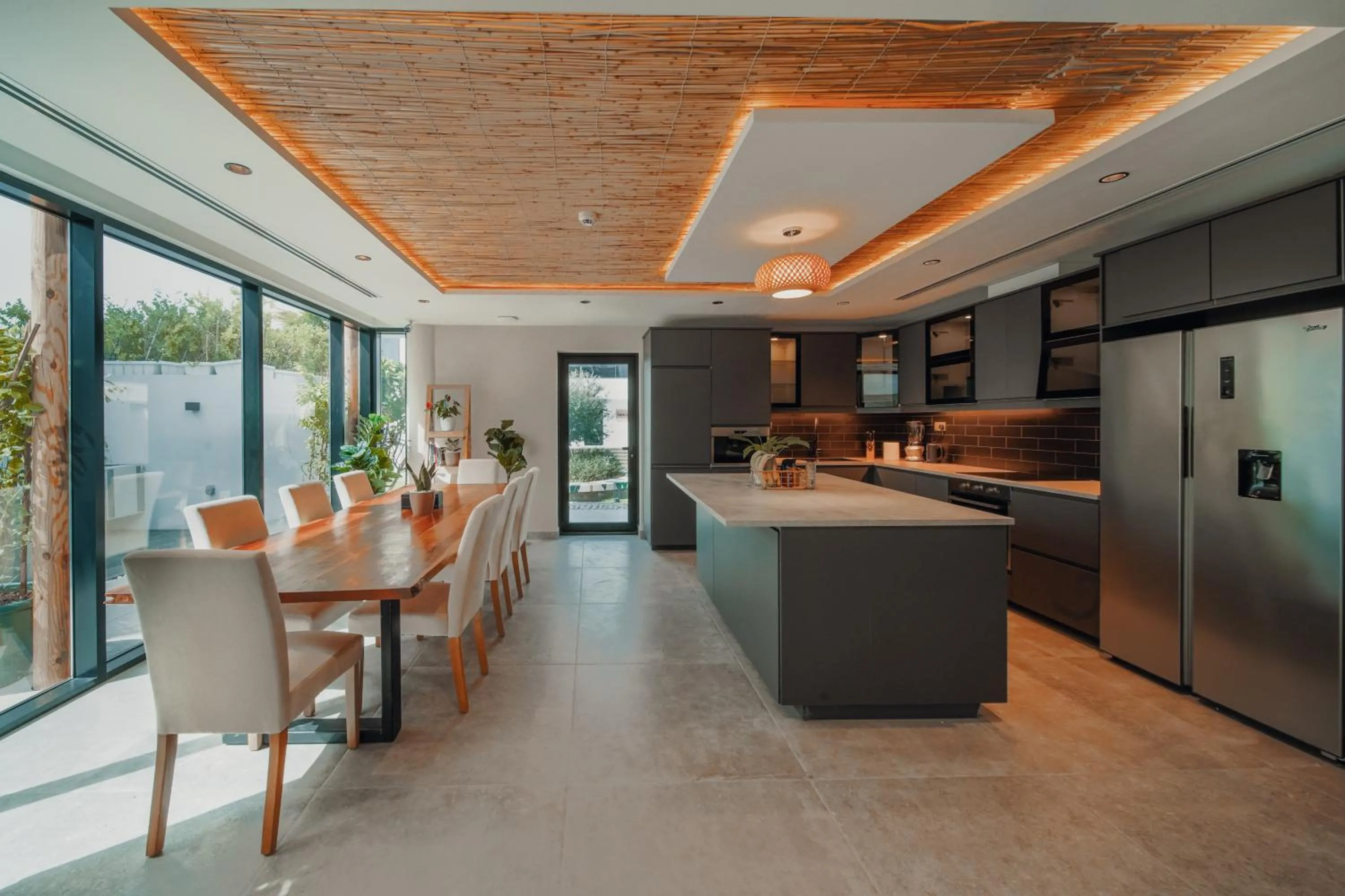 Kitchen or kitchenette in Nas House Private & Shared Villas