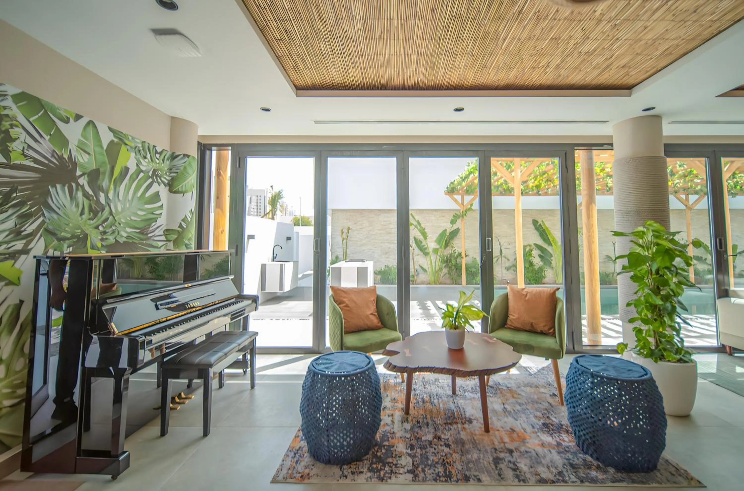 Seating area in Nas House Private & Shared Villas
