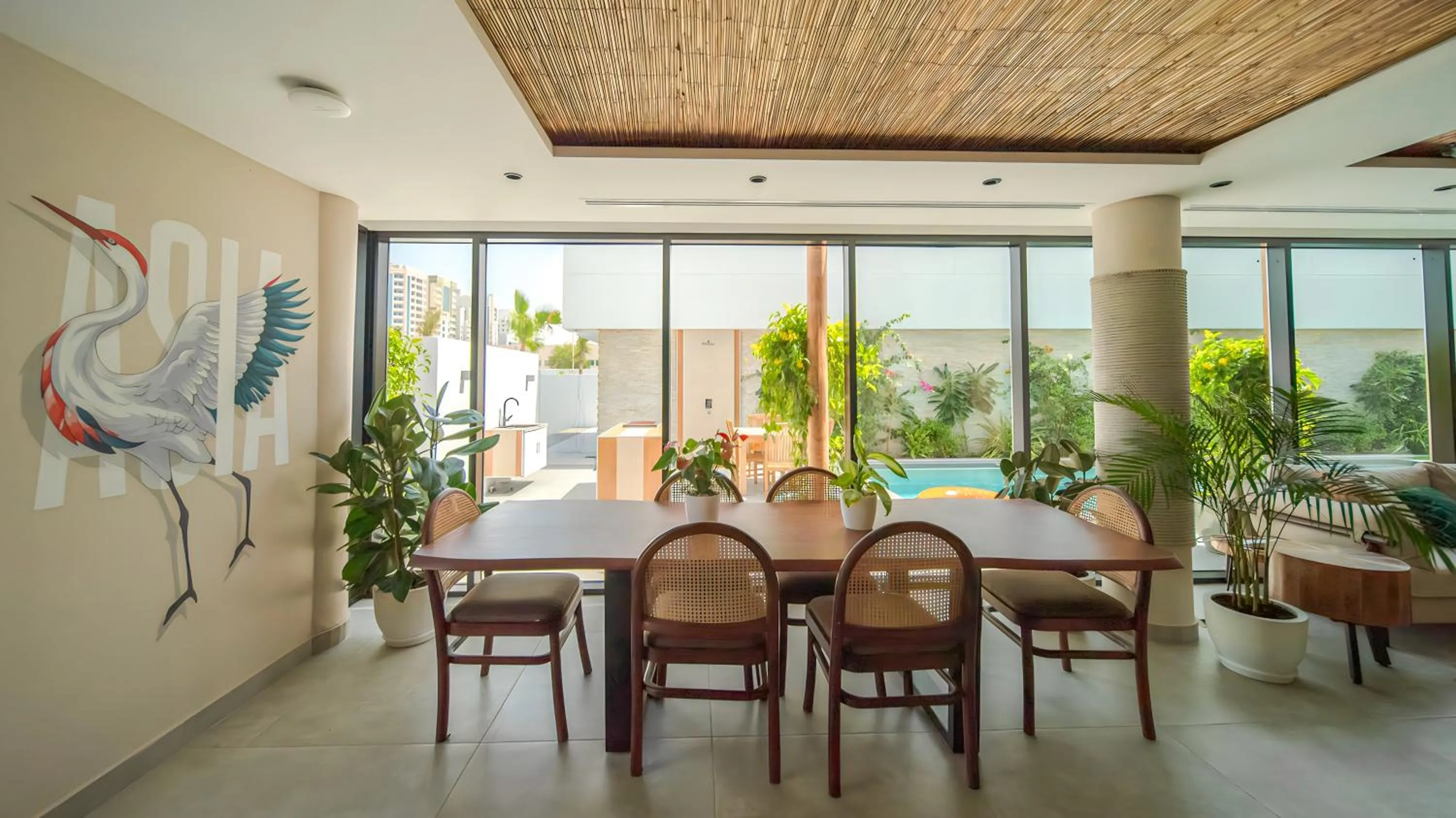 Seating area in Nas House Private & Shared Villas