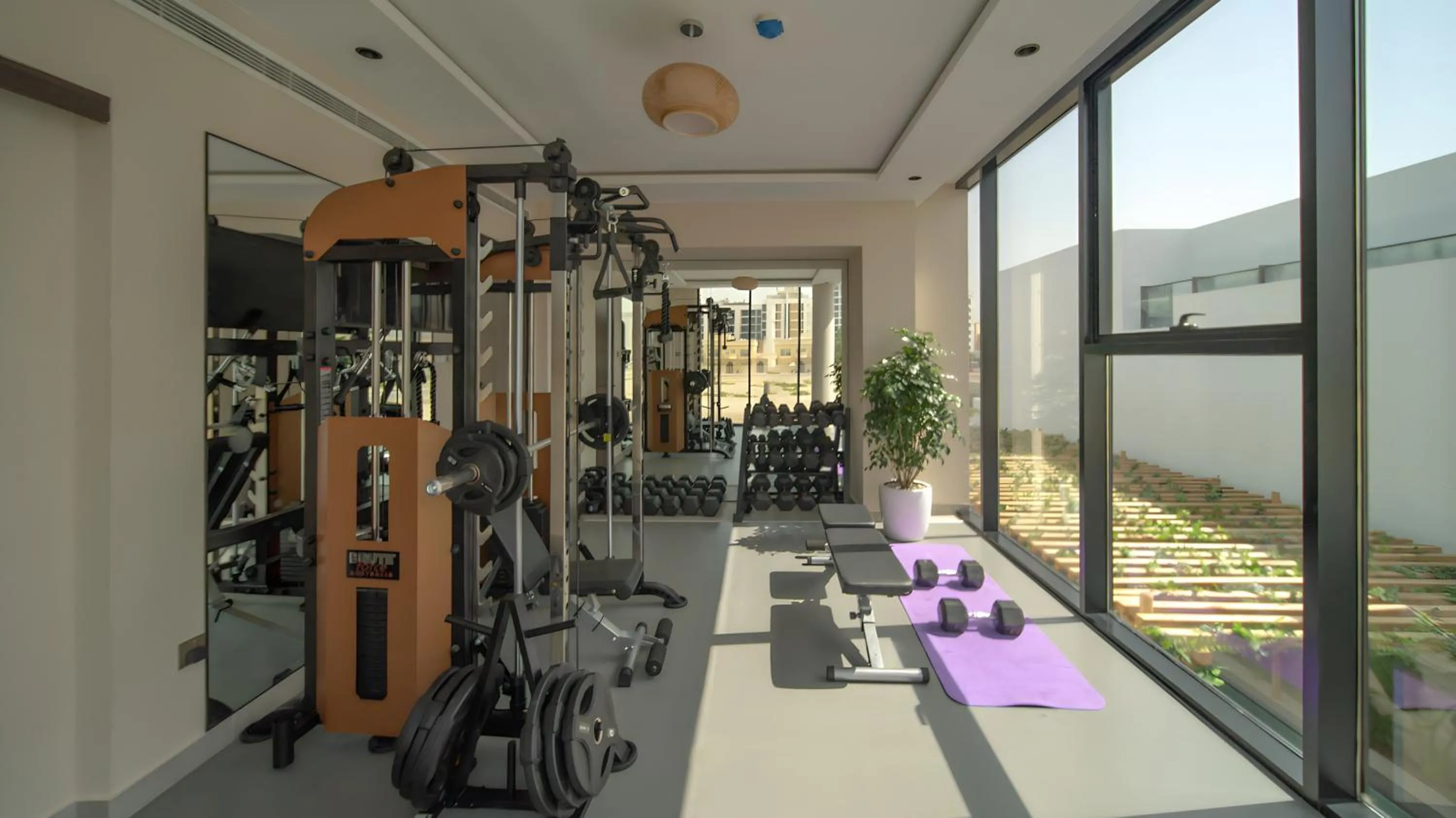 Fitness centre/facilities in Nas House Private & Shared Villas
